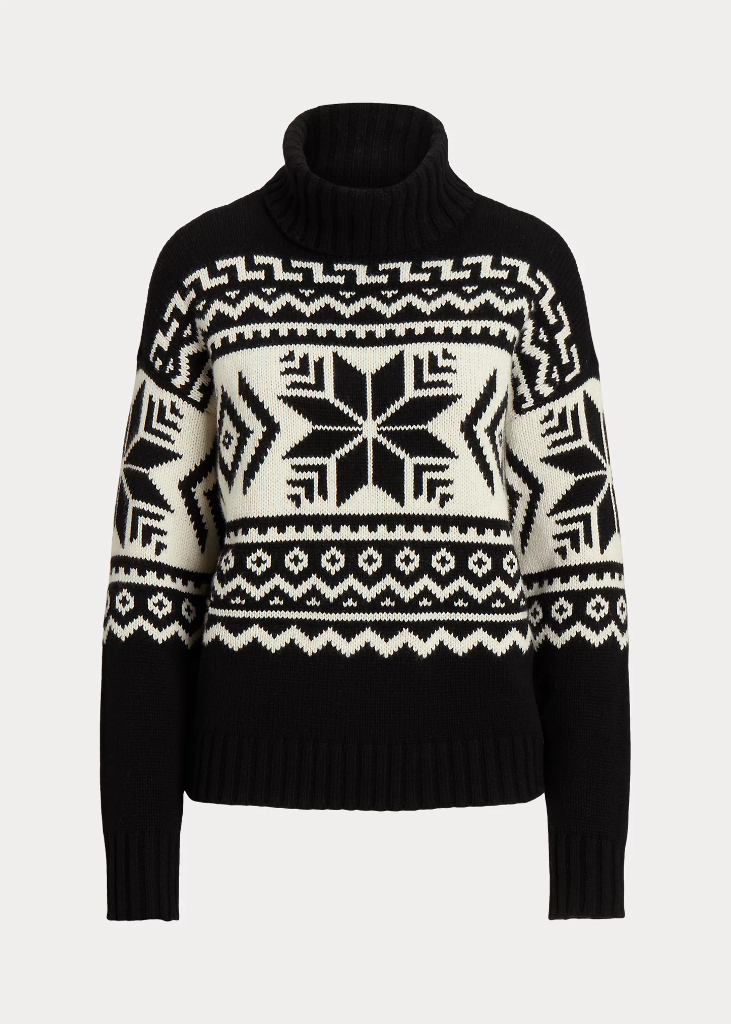 Fair Isle Wool-Blend Turtleneck Sweater