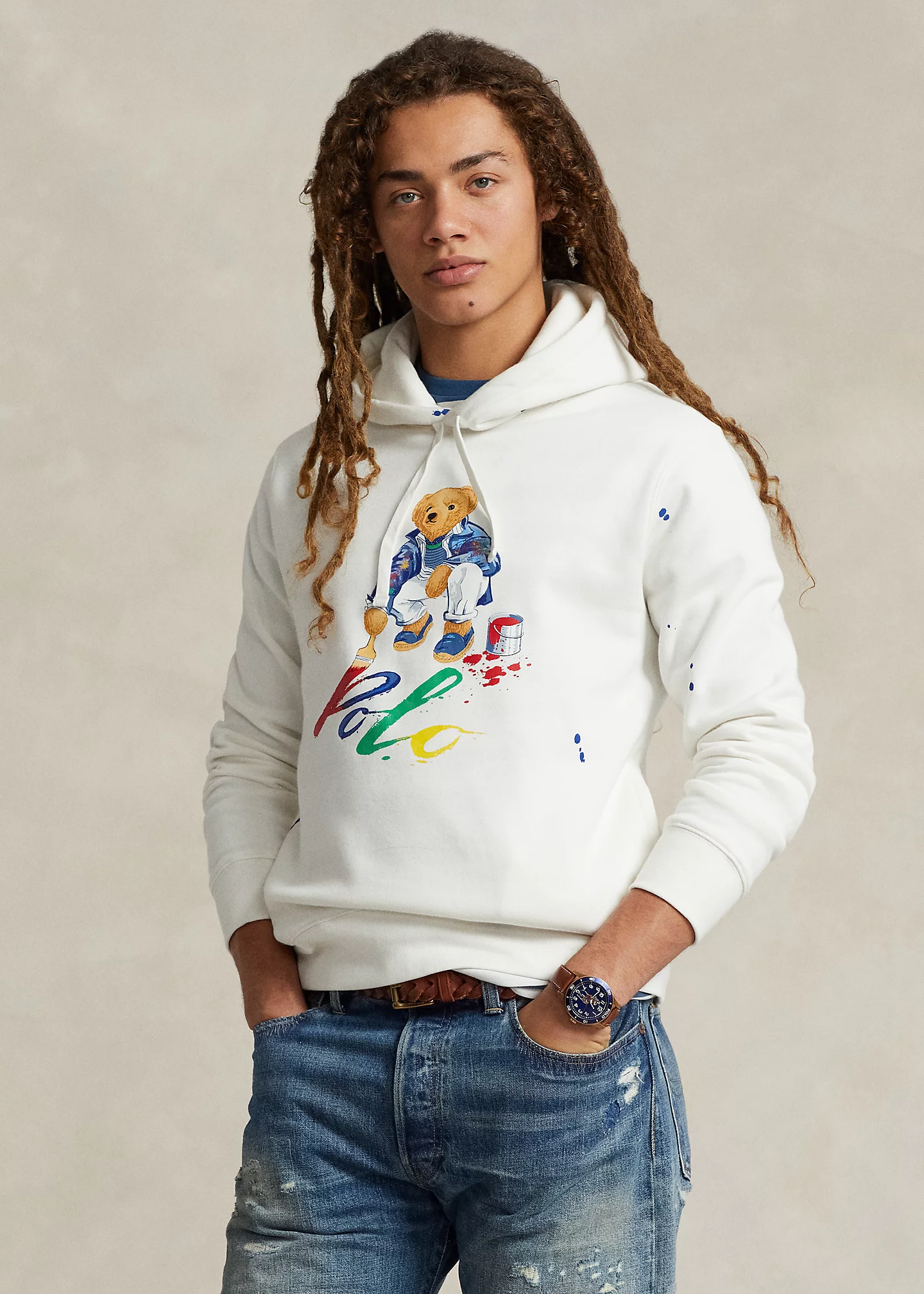 Polo Bear Fleece Hoodie