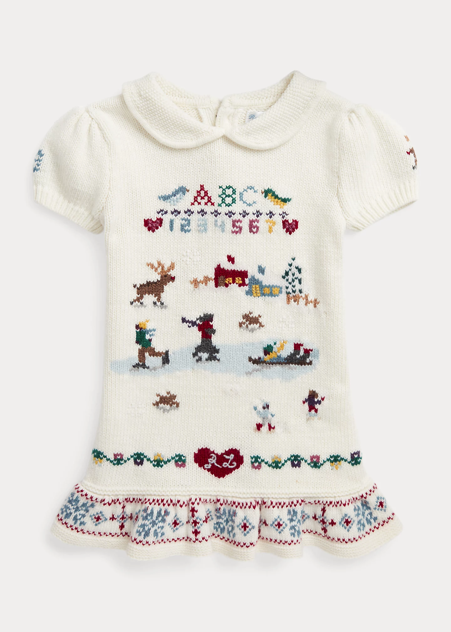 Intarsia-Knit Sweater Dress