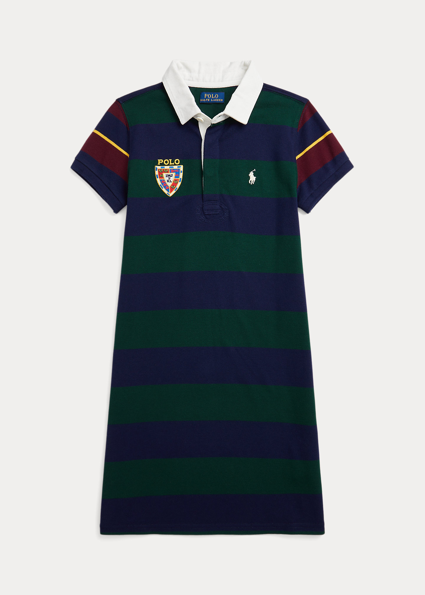 Striped Stretch Mesh Rugby Dress