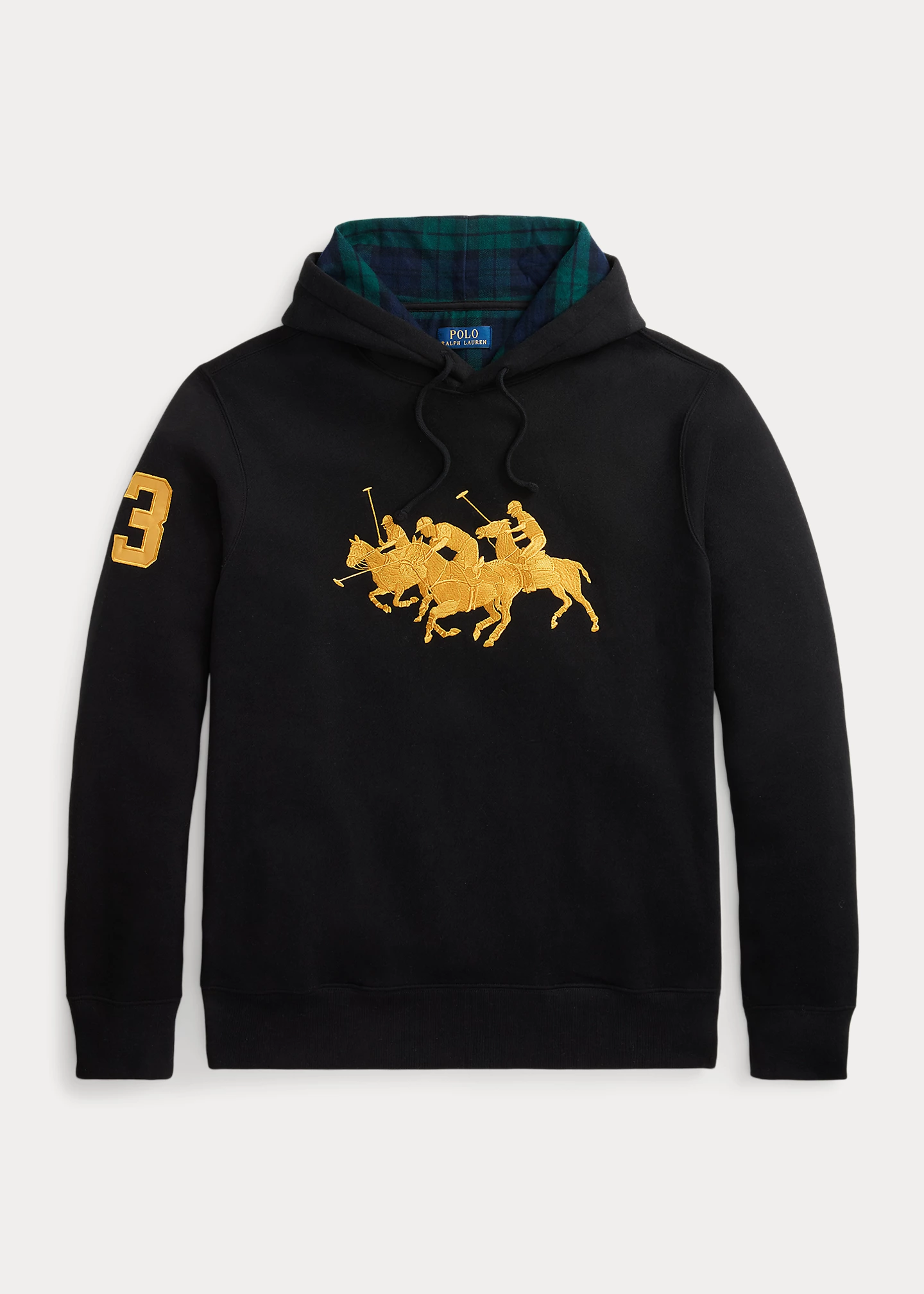 Triple-Pony Fleece Hoodie