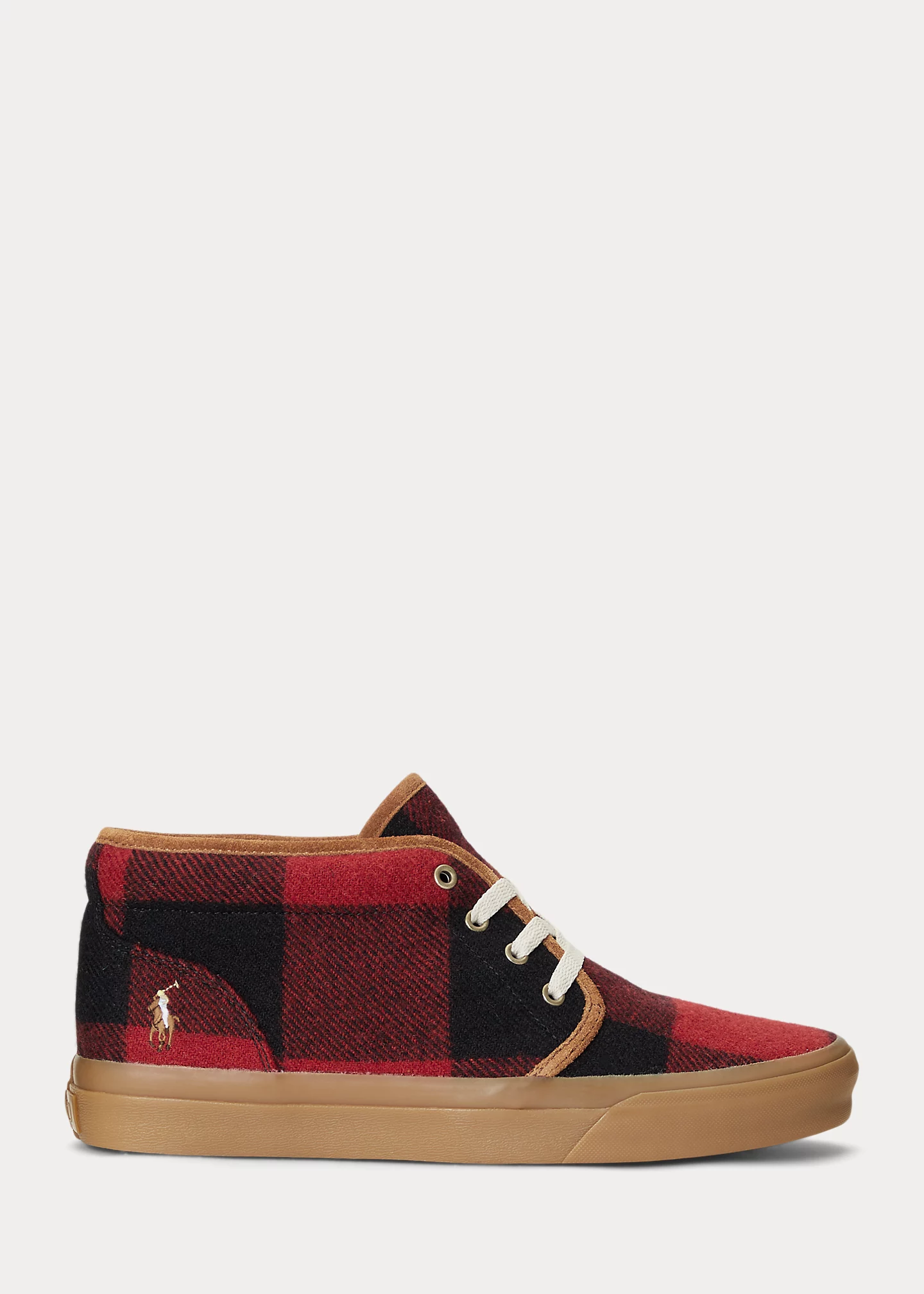 Keaton Buffalo Check Wool Chukka