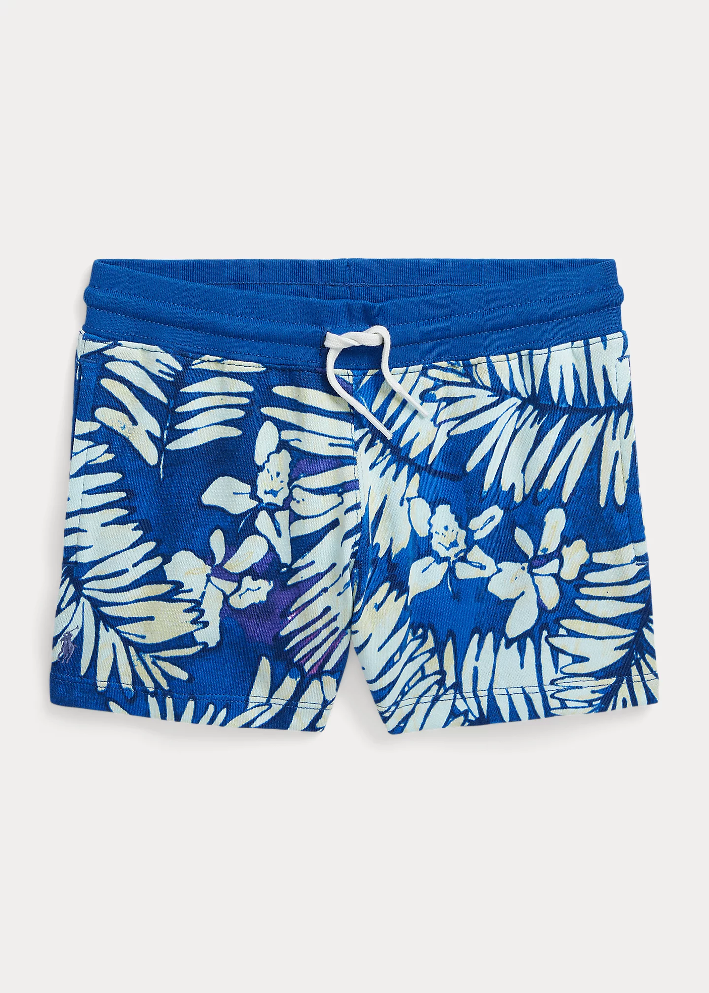 Tropical-Print Spa Terry Short