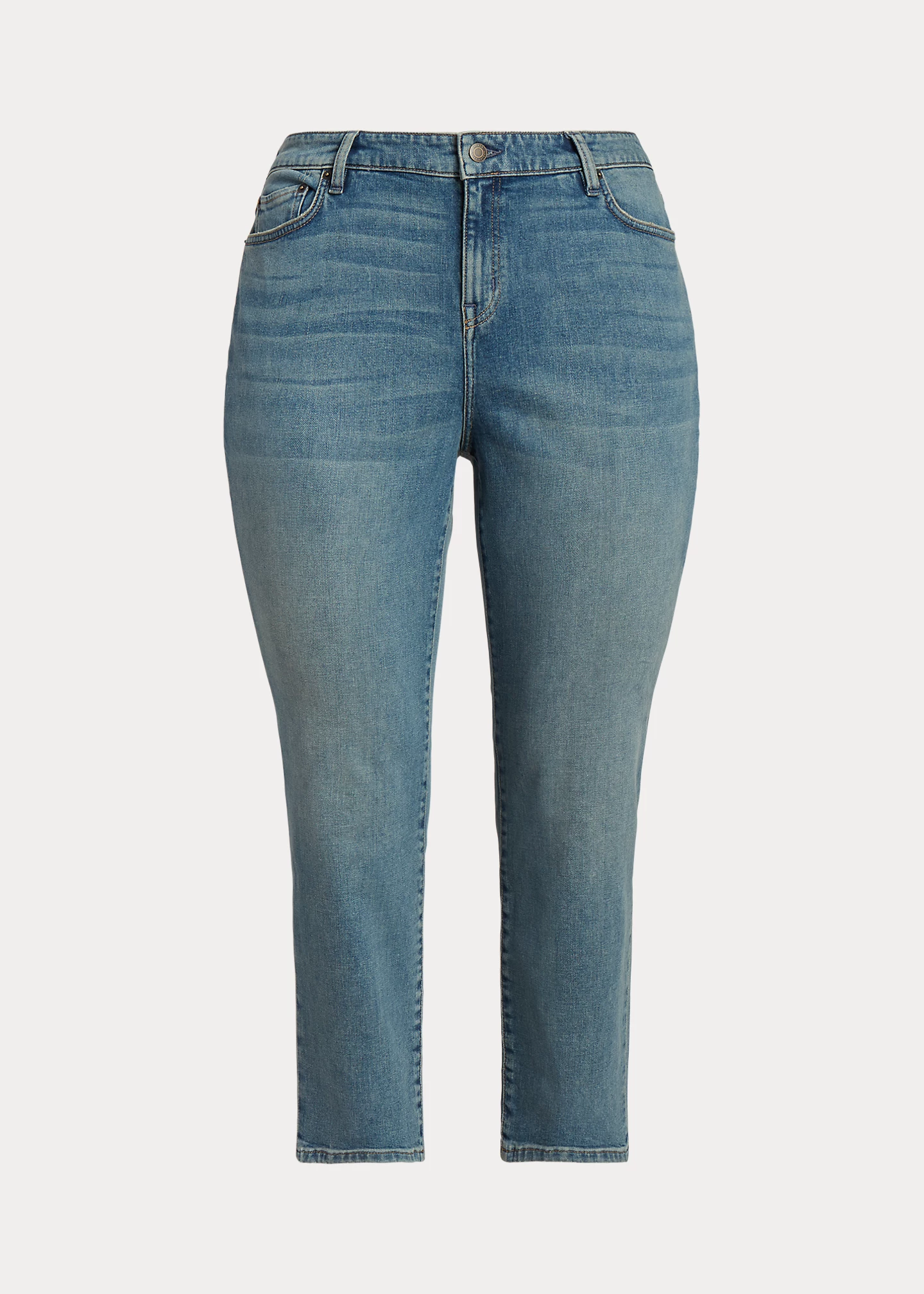 Mid-Rise Straight Ankle Jean