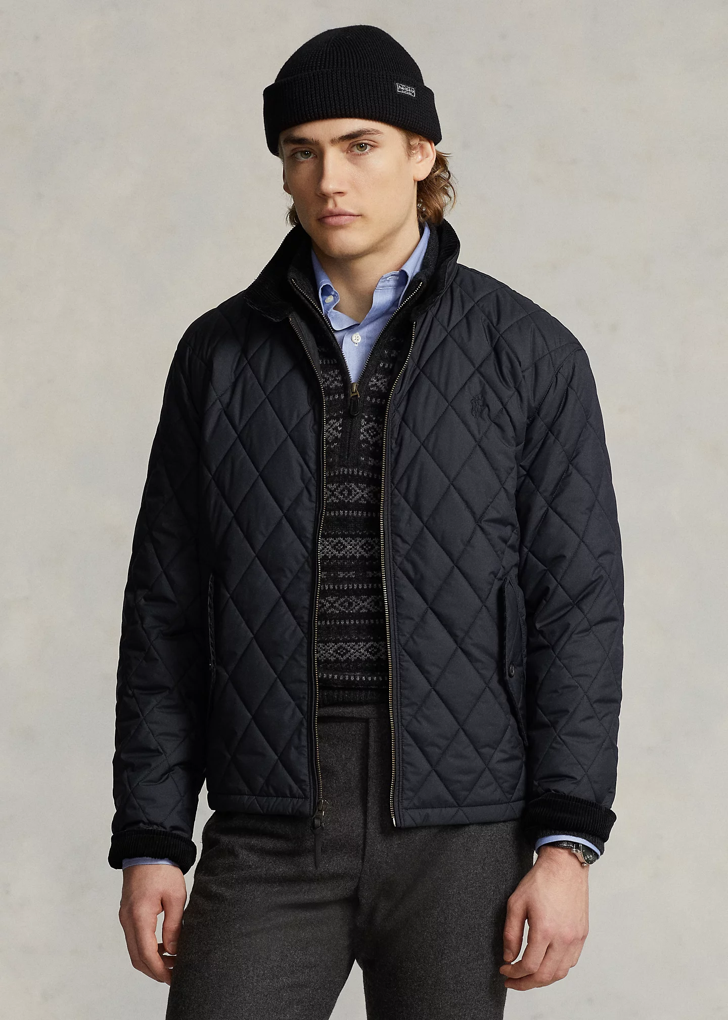 Water-Repellent Quilted Jacket