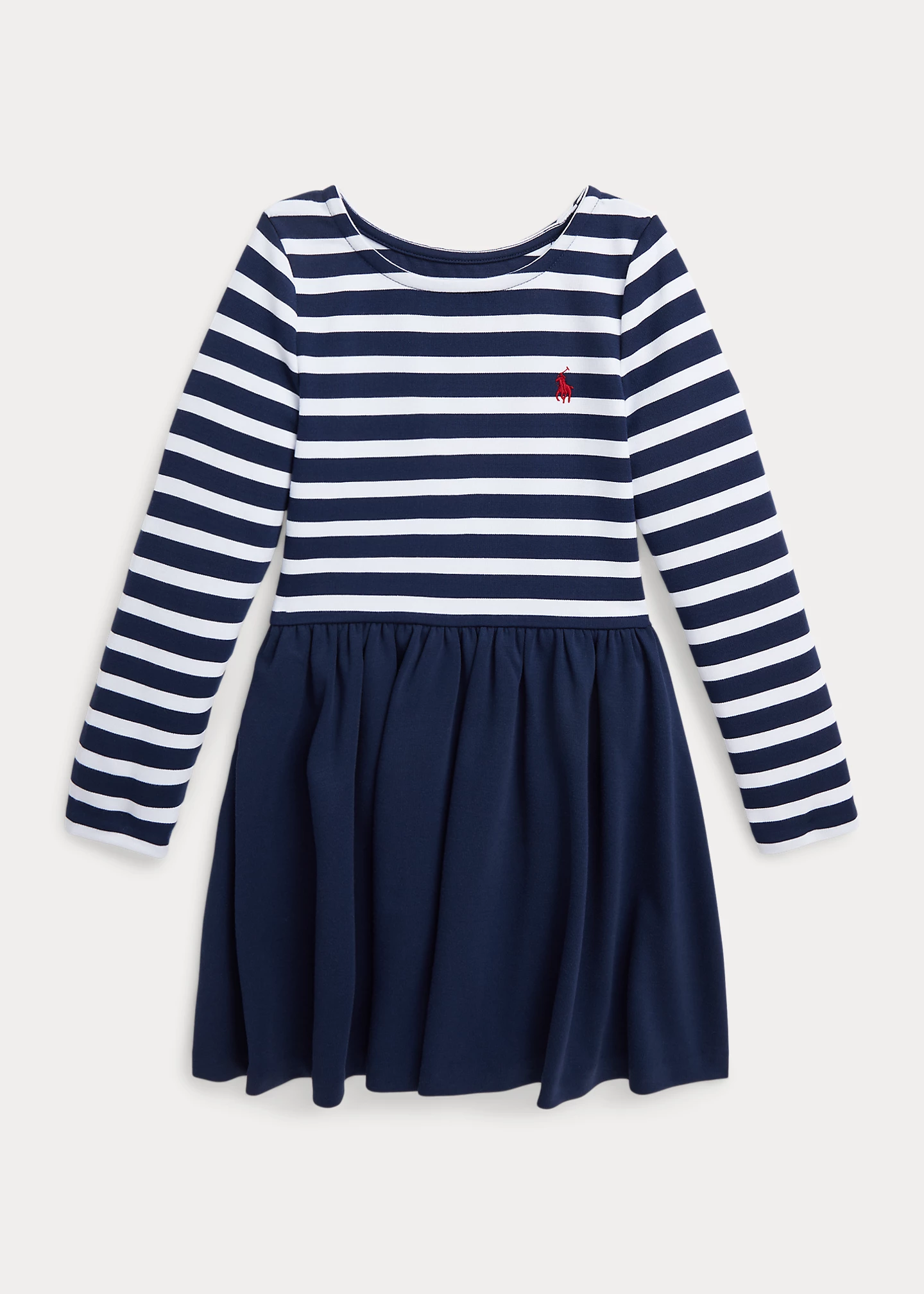 Striped Stretch Ponte Dress