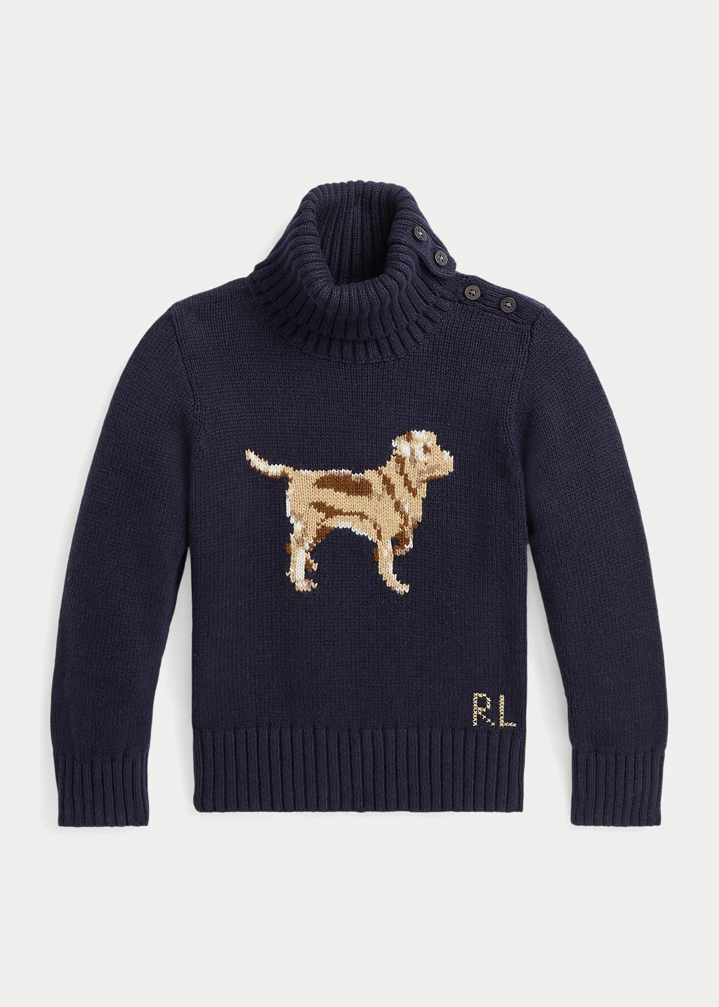 Dog Cotton-Blend Turtleneck Sweater