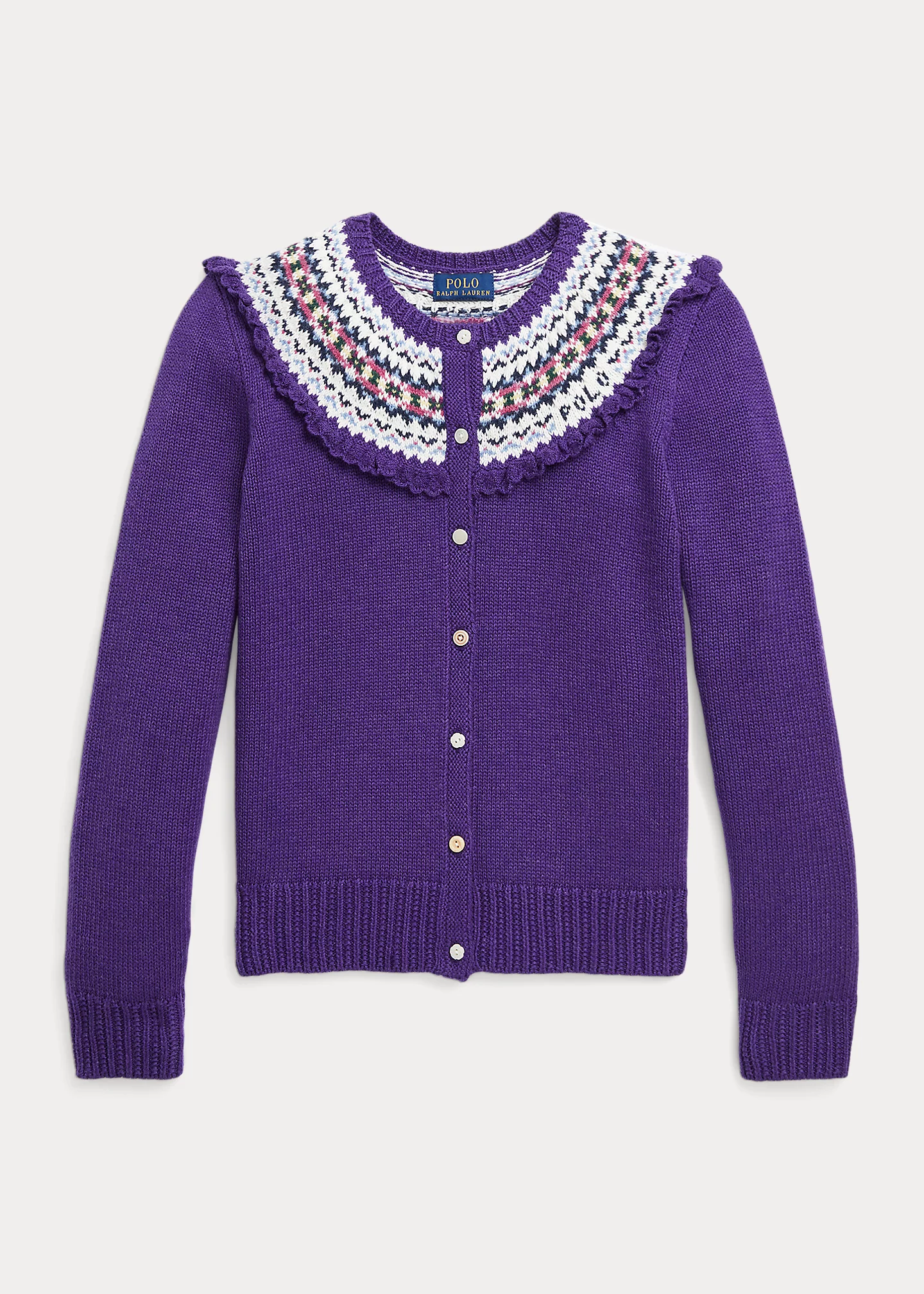 Fair Isle Cotton-Blend Cardigan