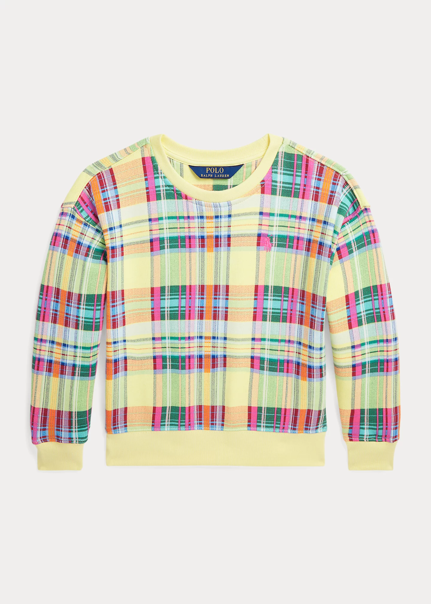 Plaid French Terry Sweatshirt