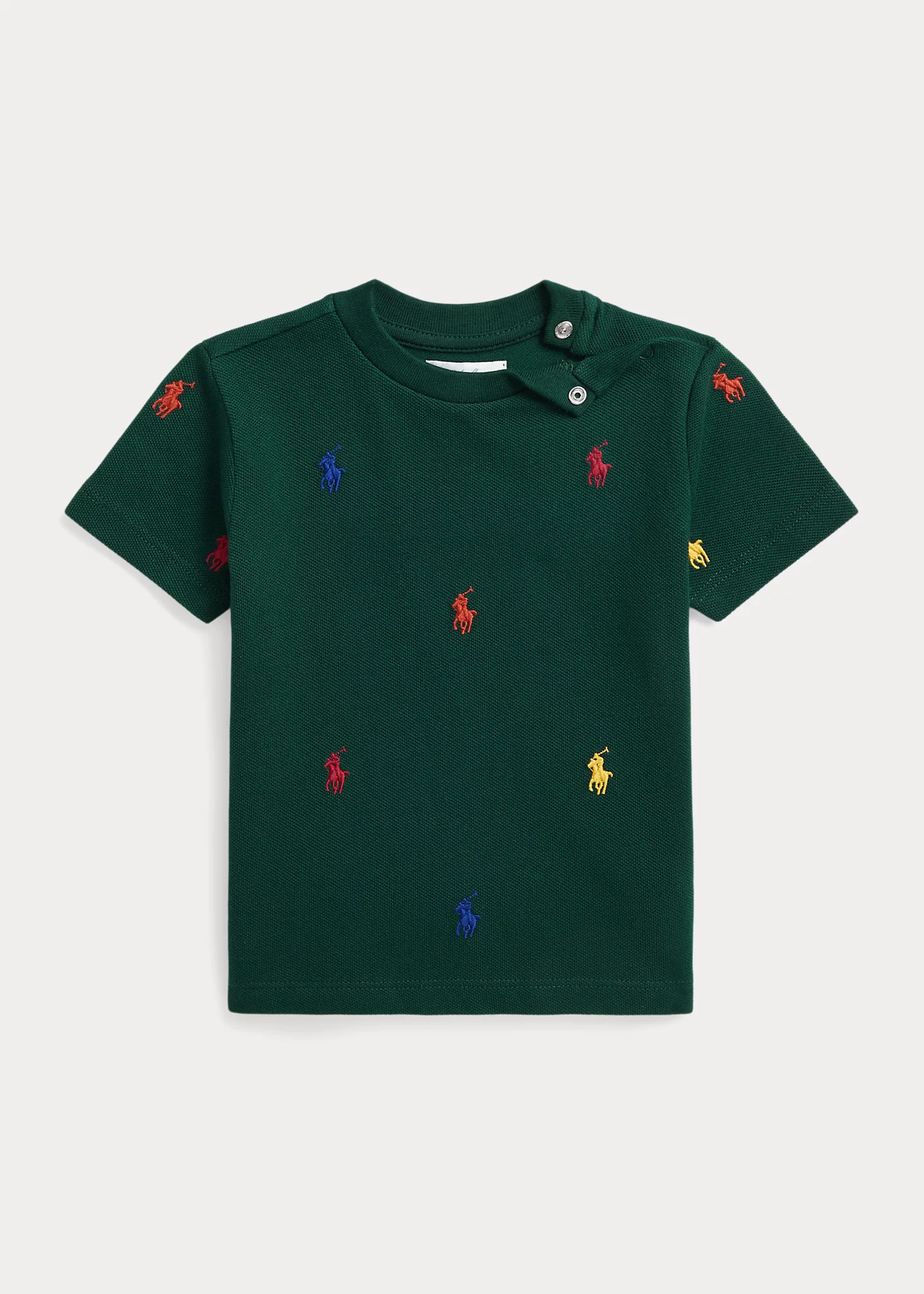 Polo Pony Cotton Mesh Tee