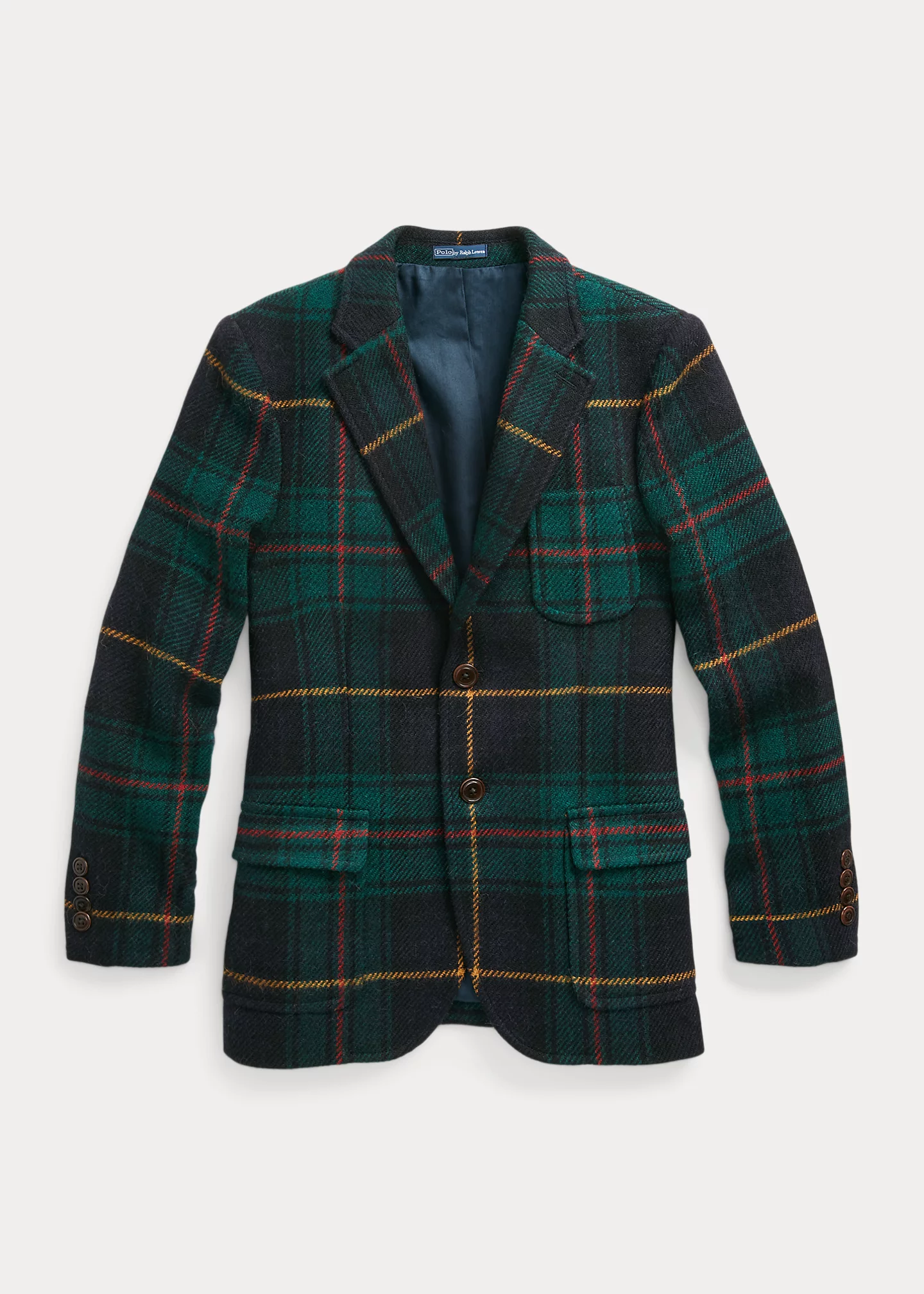 Plaid Wool Tweed Sport Coat