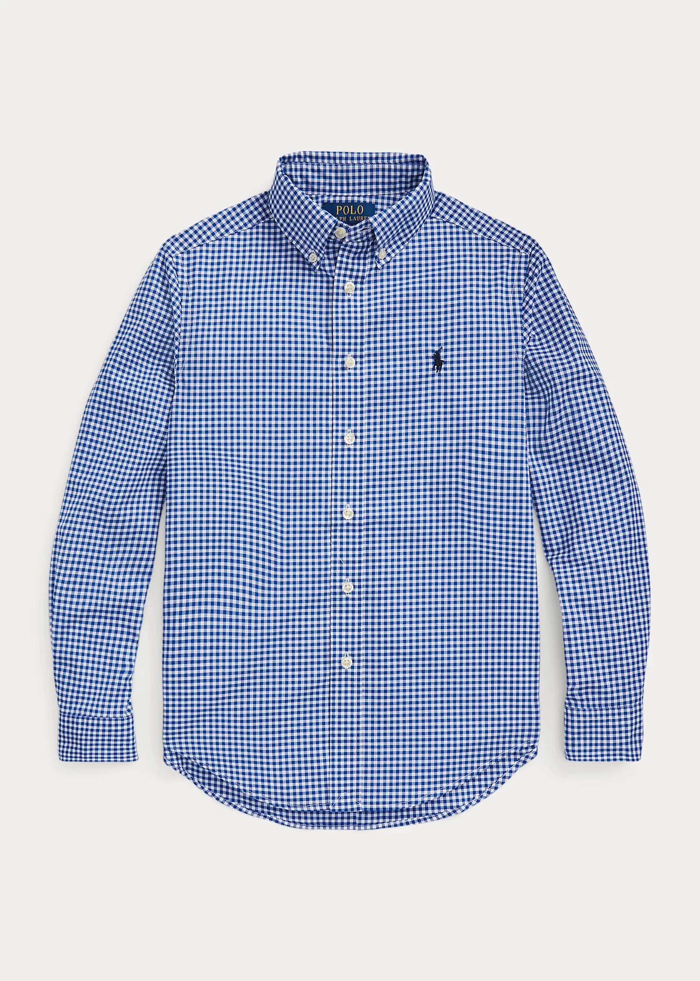 Gingham Cotton Poplin Shirt