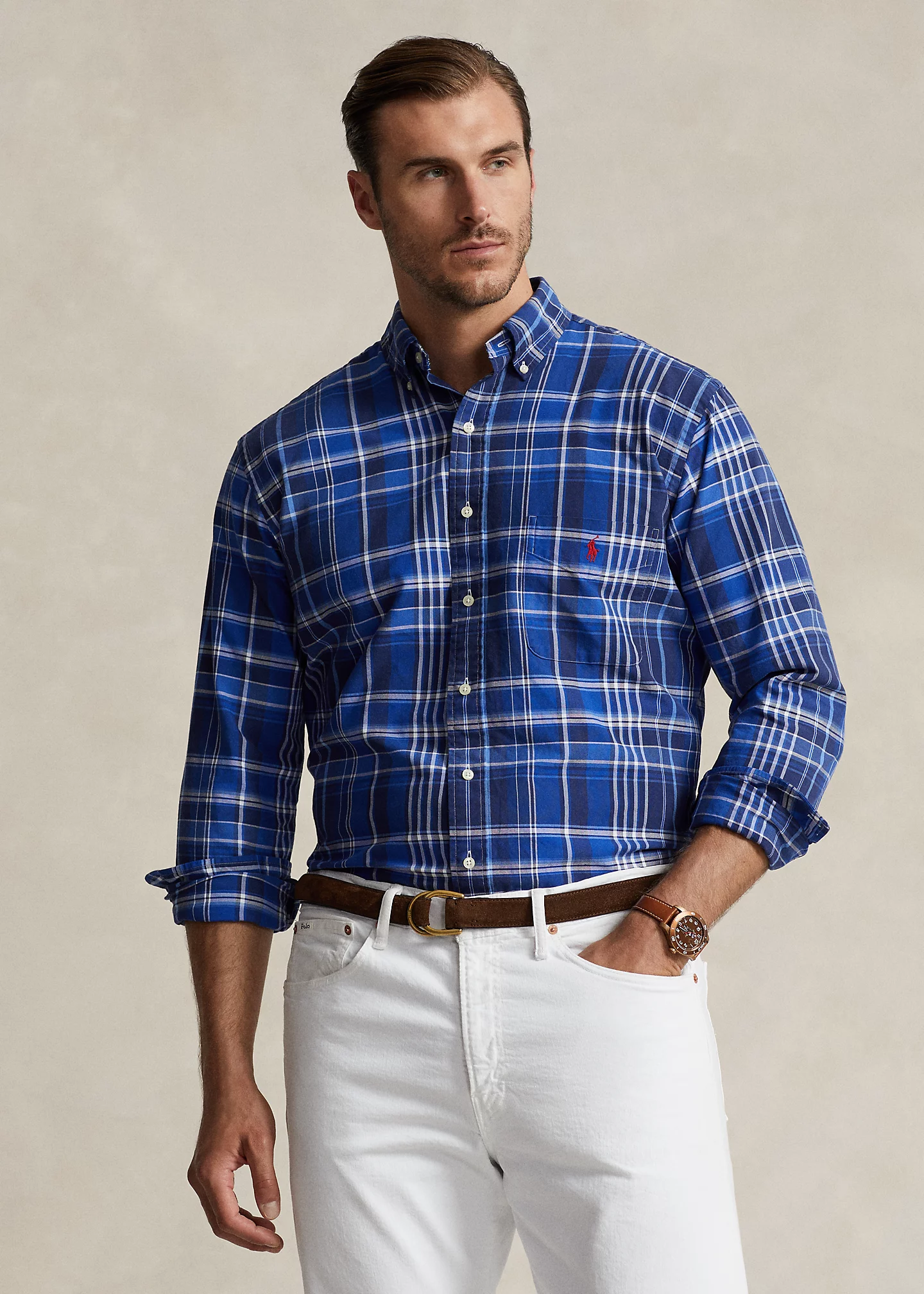 Plaid Oxford Shirt