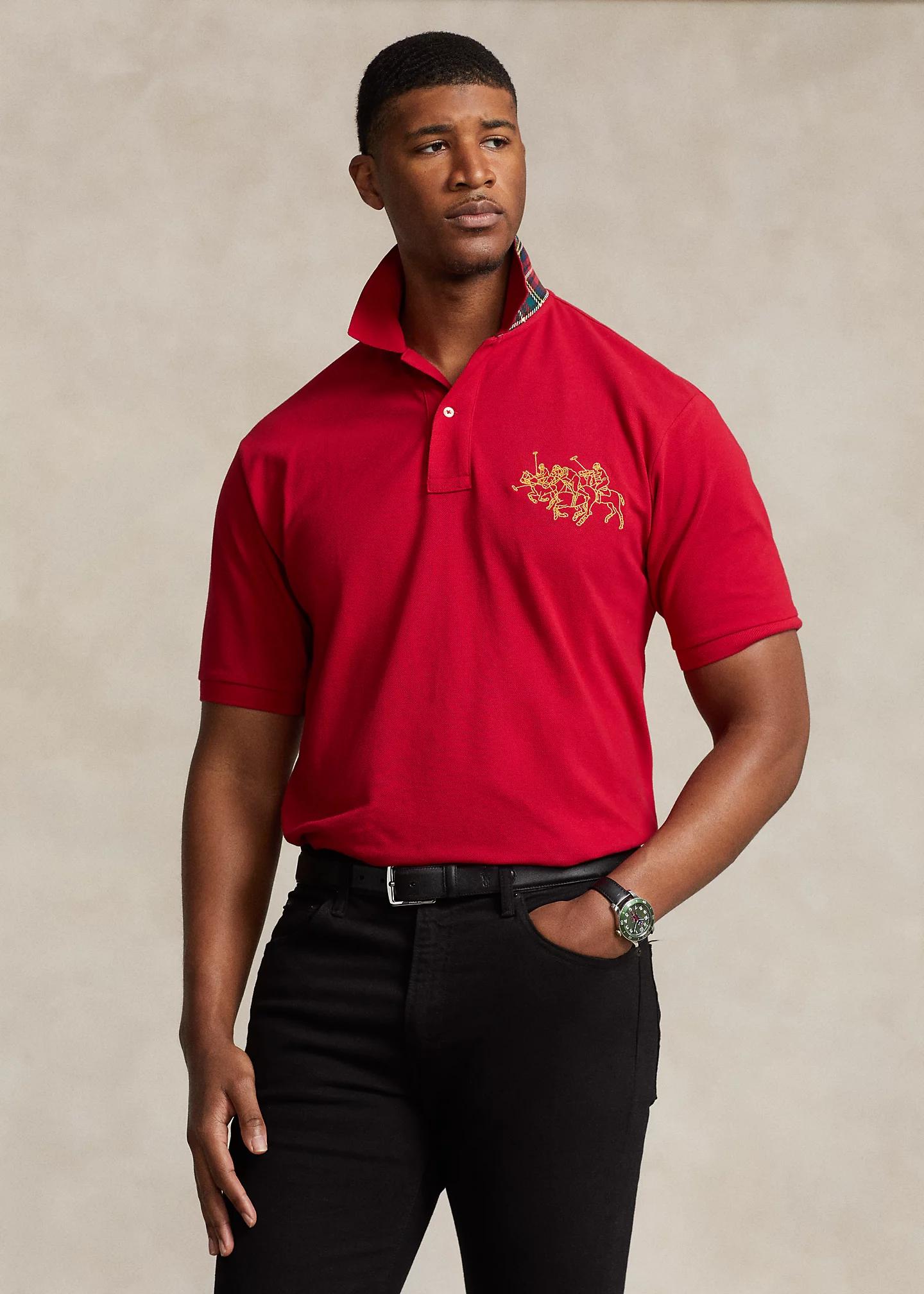 Lunar New Year Triple-Pony Polo Shirt