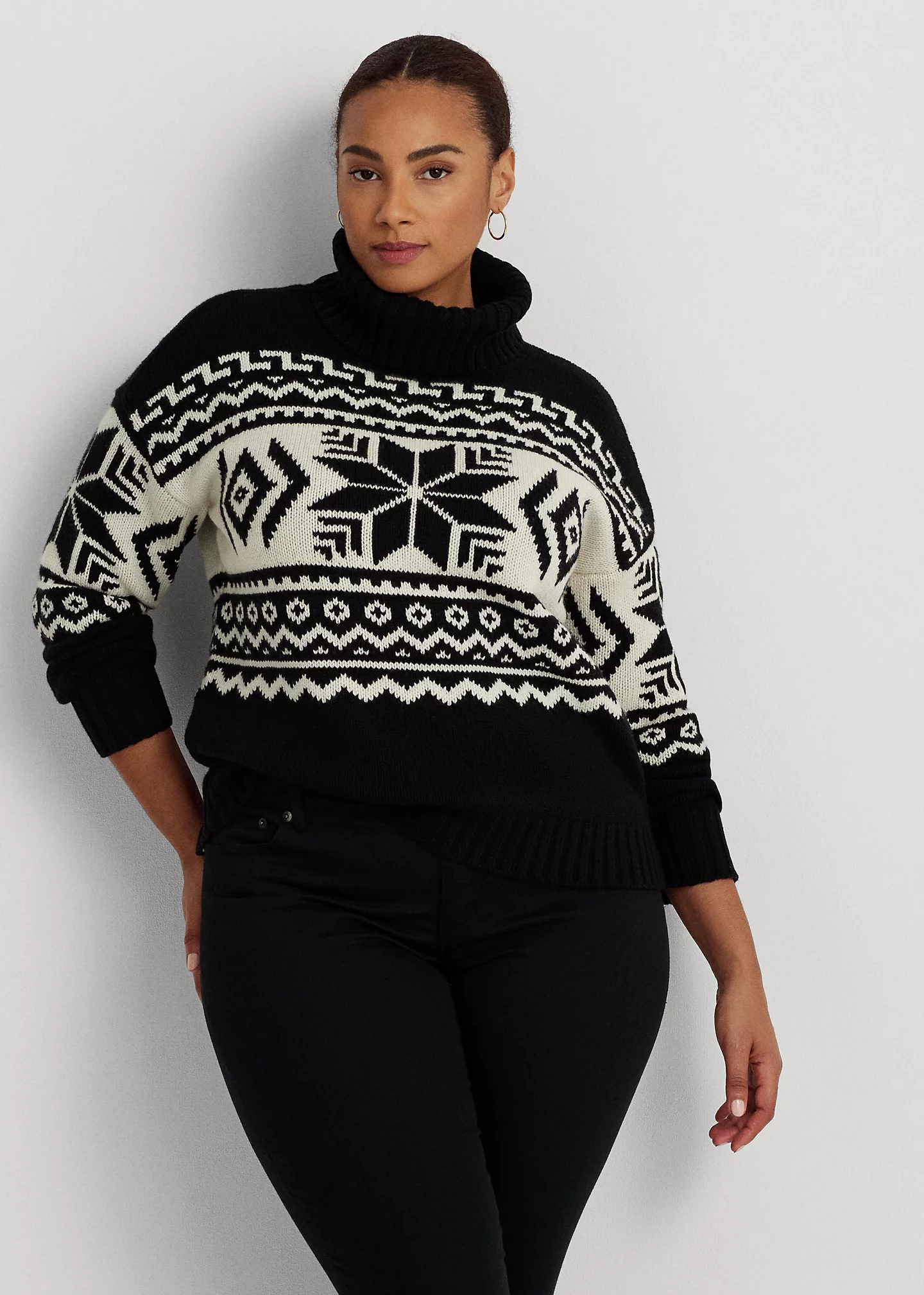 Fair Isle Wool-Blend Turtleneck Sweater
