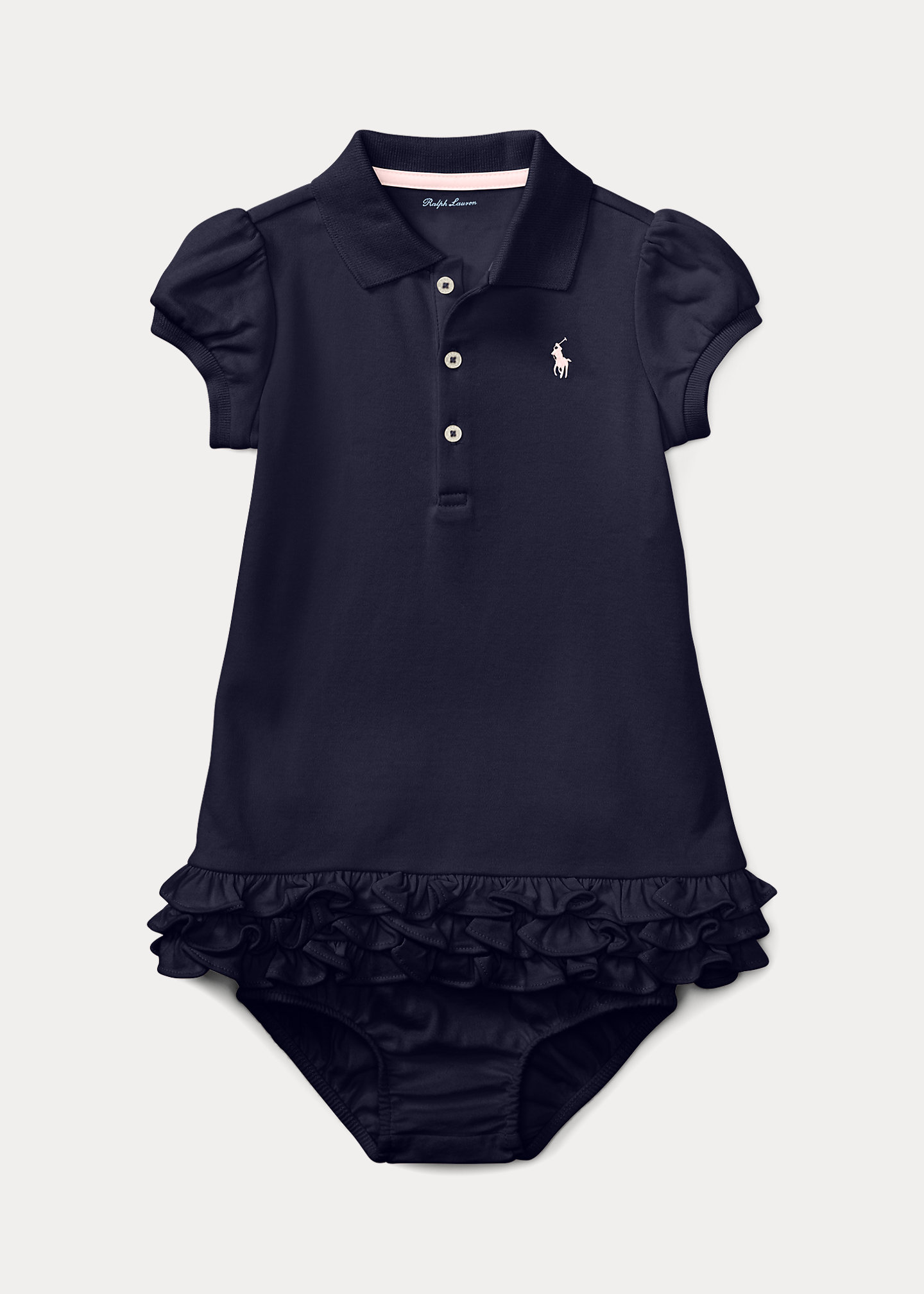 Ruffled Polo Dress & Bloomer