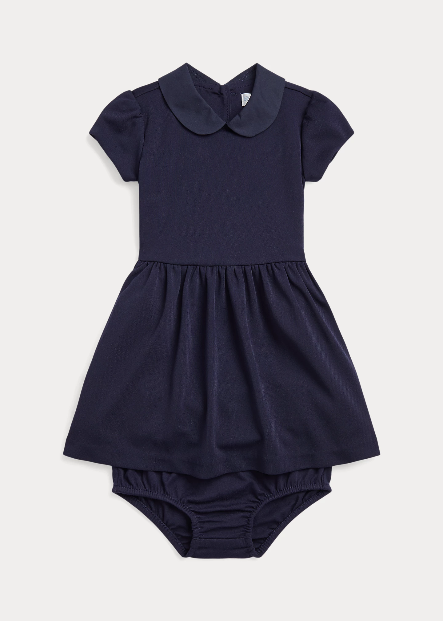 Collared Crepe Dress & Bloomer