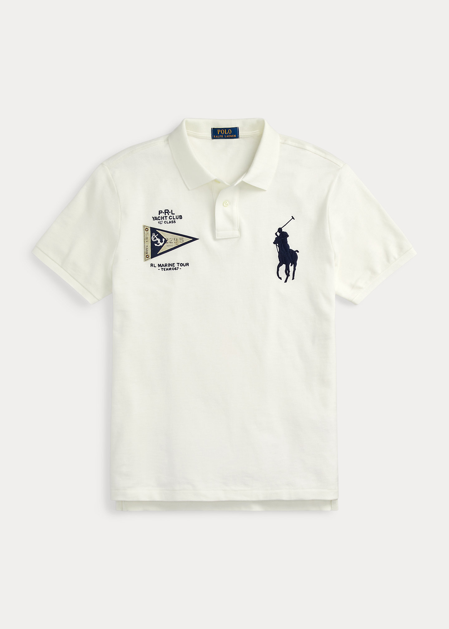 Custom Slim Fit Big Pony Mesh Polo Shirt