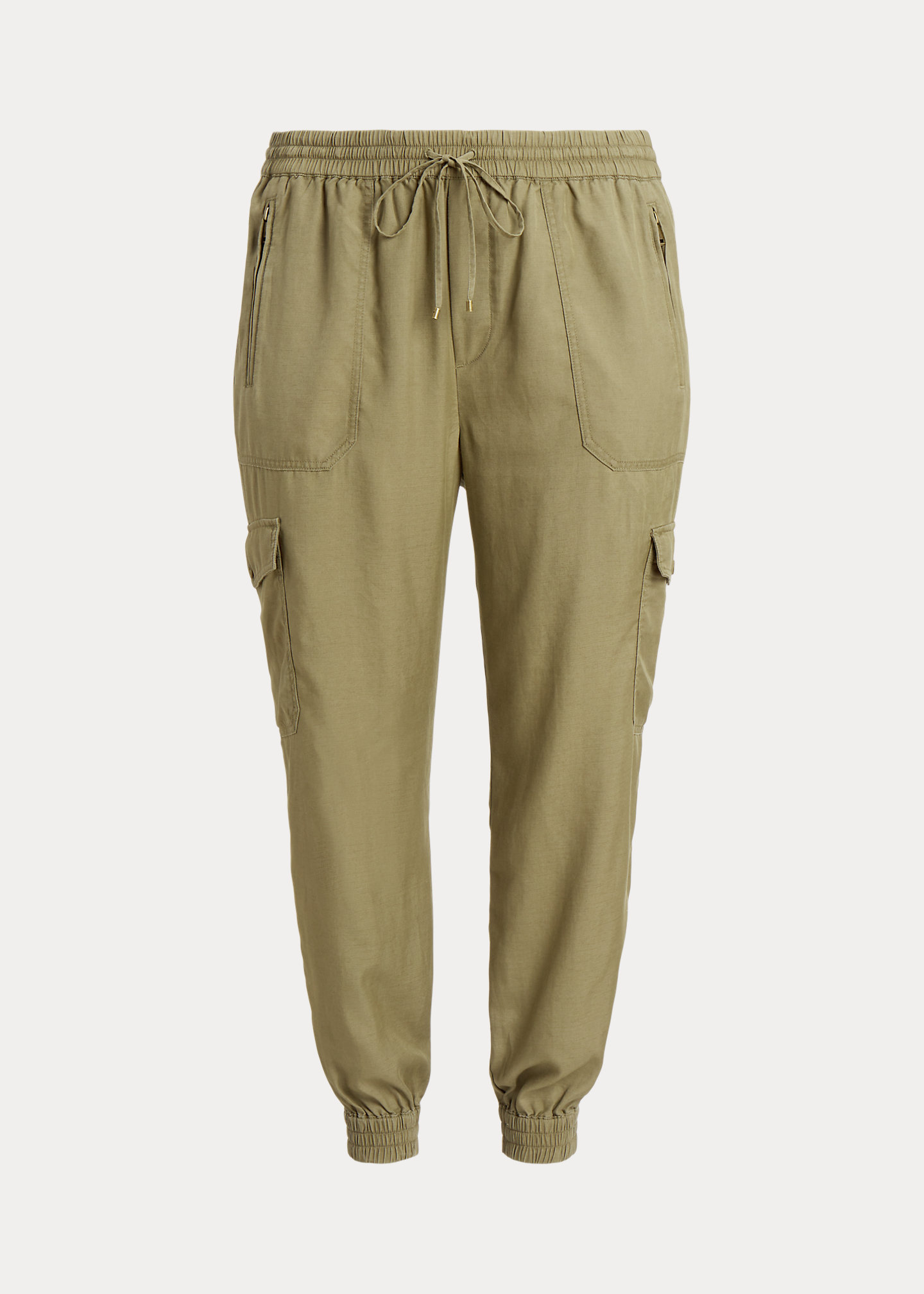 Twill Cargo Ankle Pant