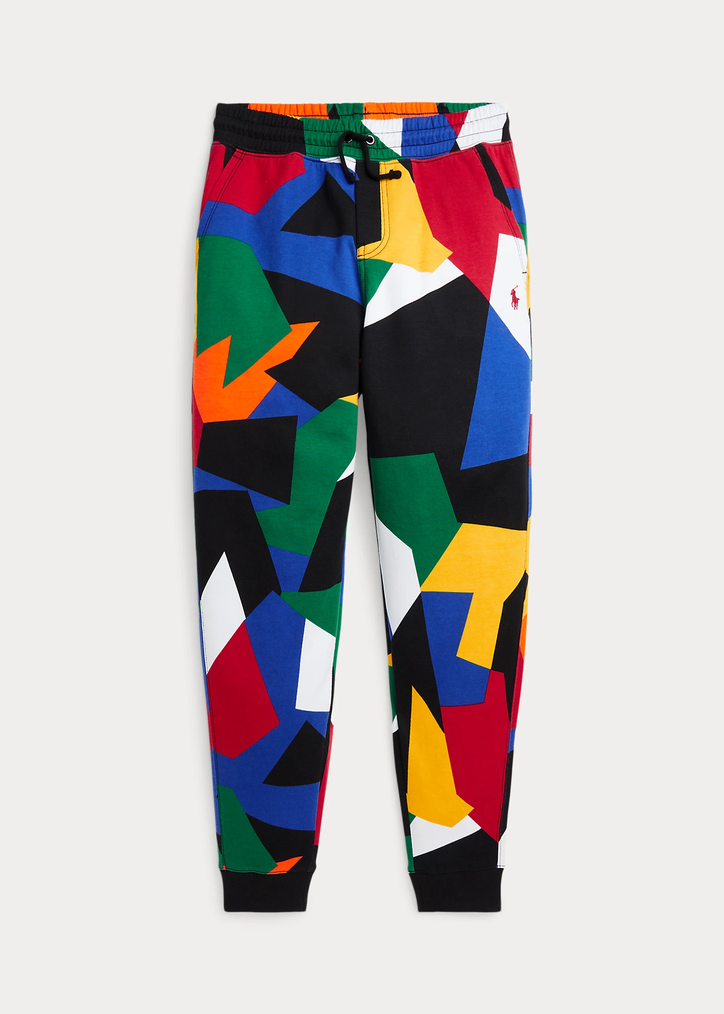 Abstract-Print Double-Knit Jogger Pant
