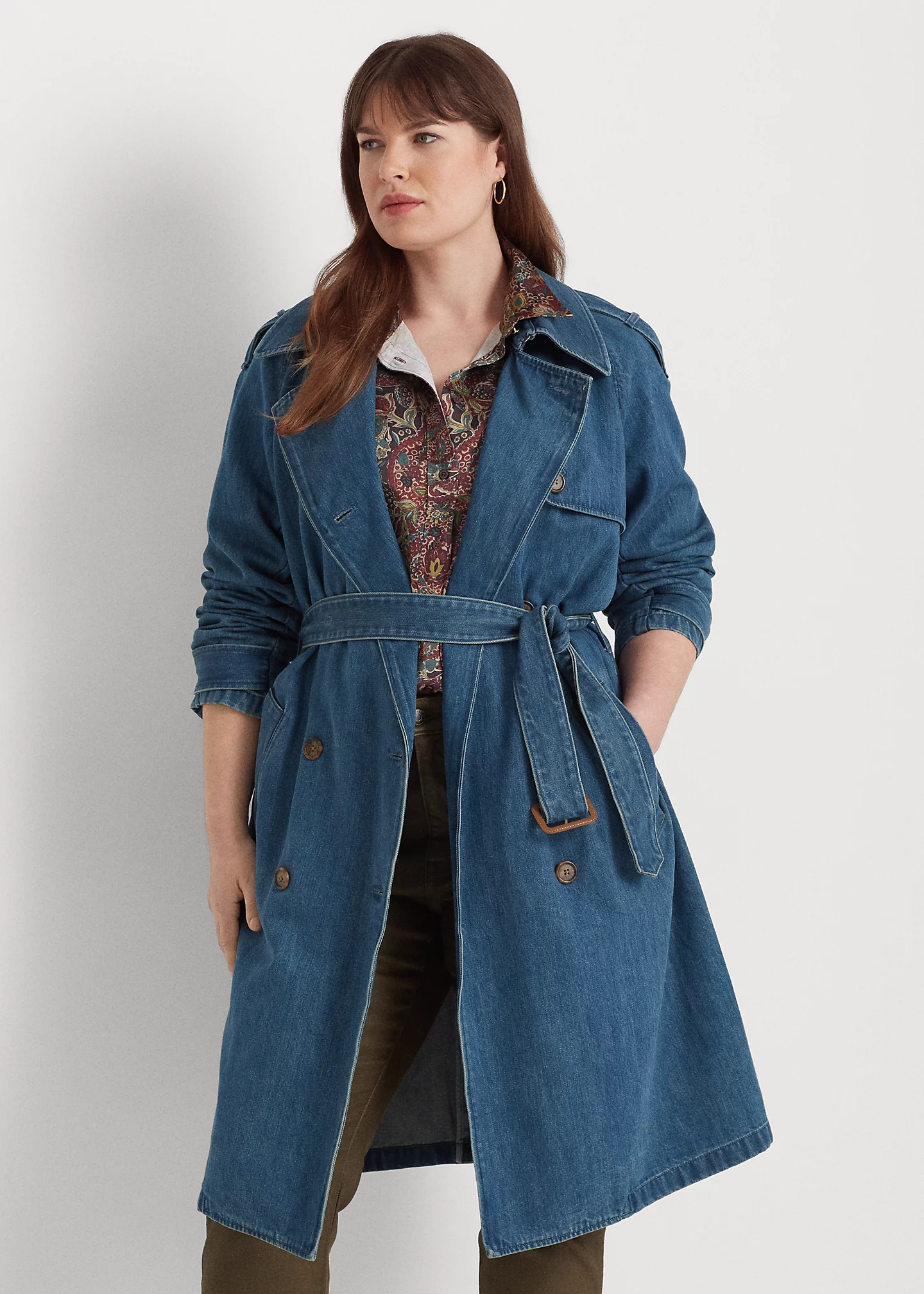 Denim Trench Coat