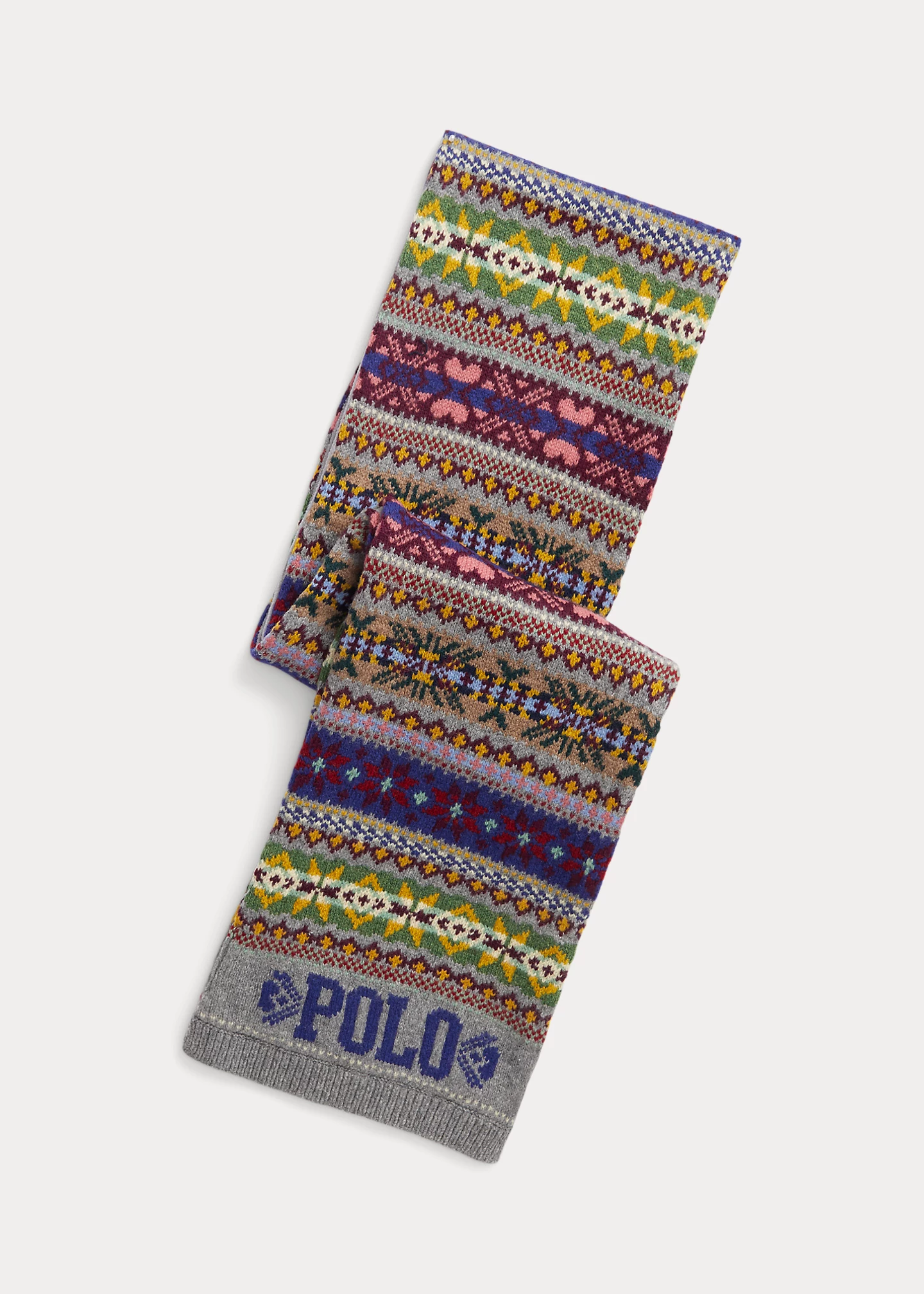 Fair Isle Wool-Blend Scarf