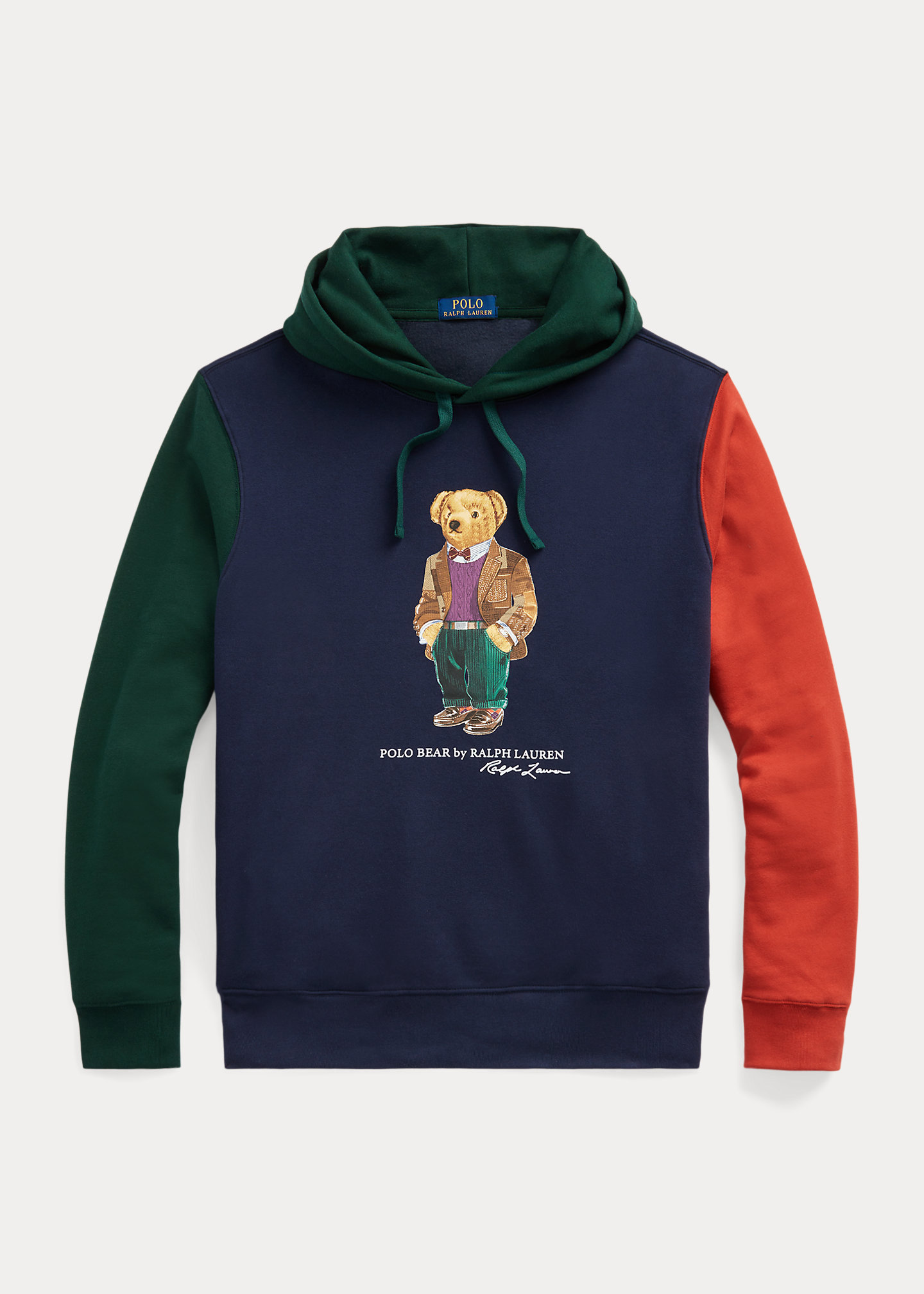 Polo Bear Color-Blocked Fleece Hoodie