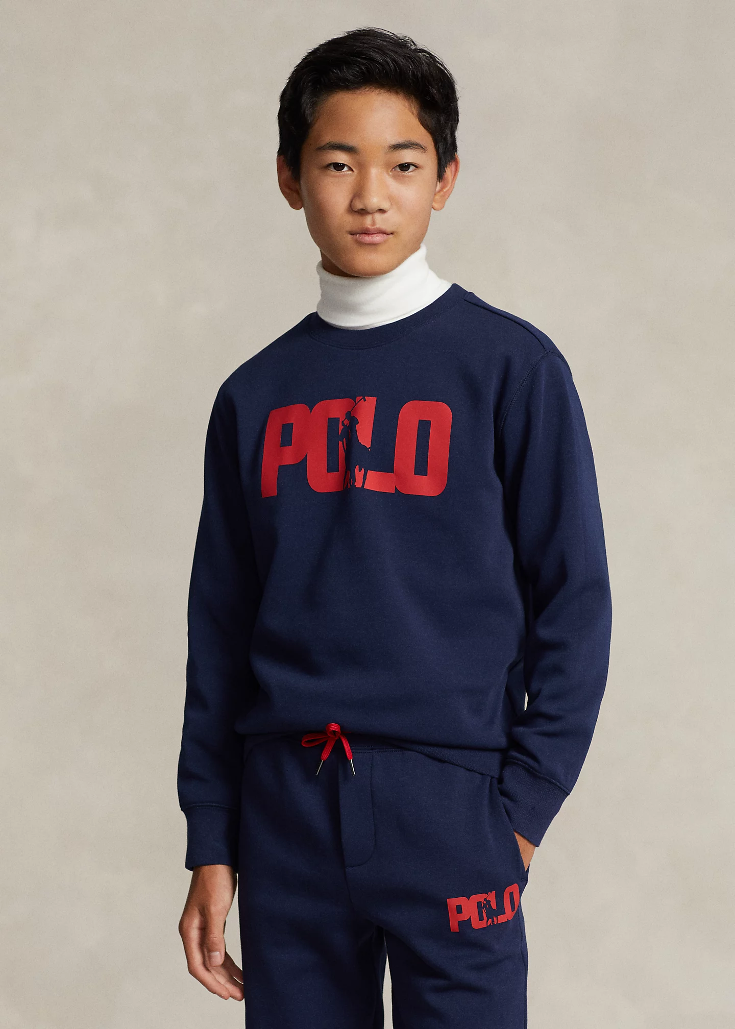 Big Pony Logo Double-Knit Sweatshirt