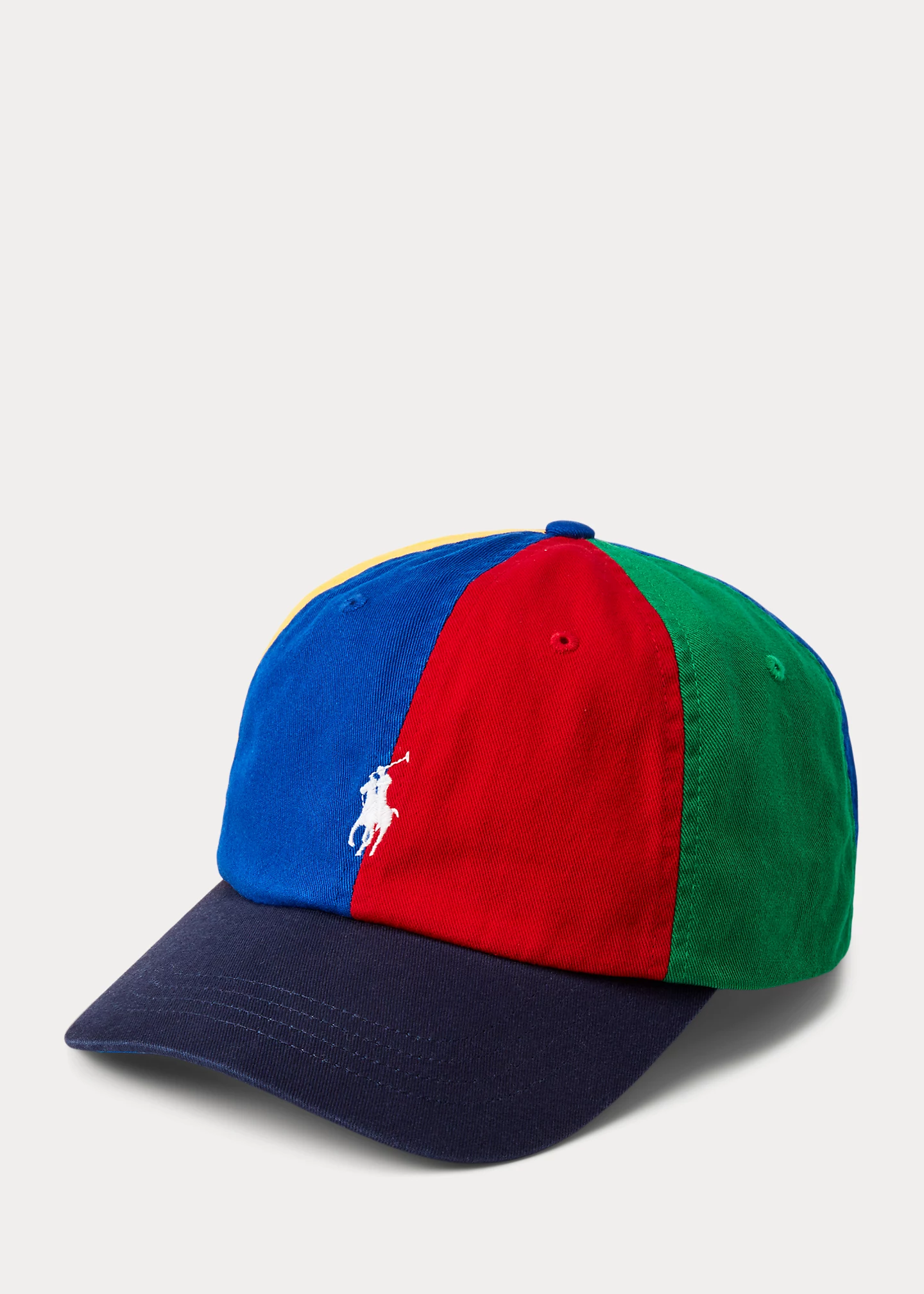 Color-Blocked Twill Ball Cap
