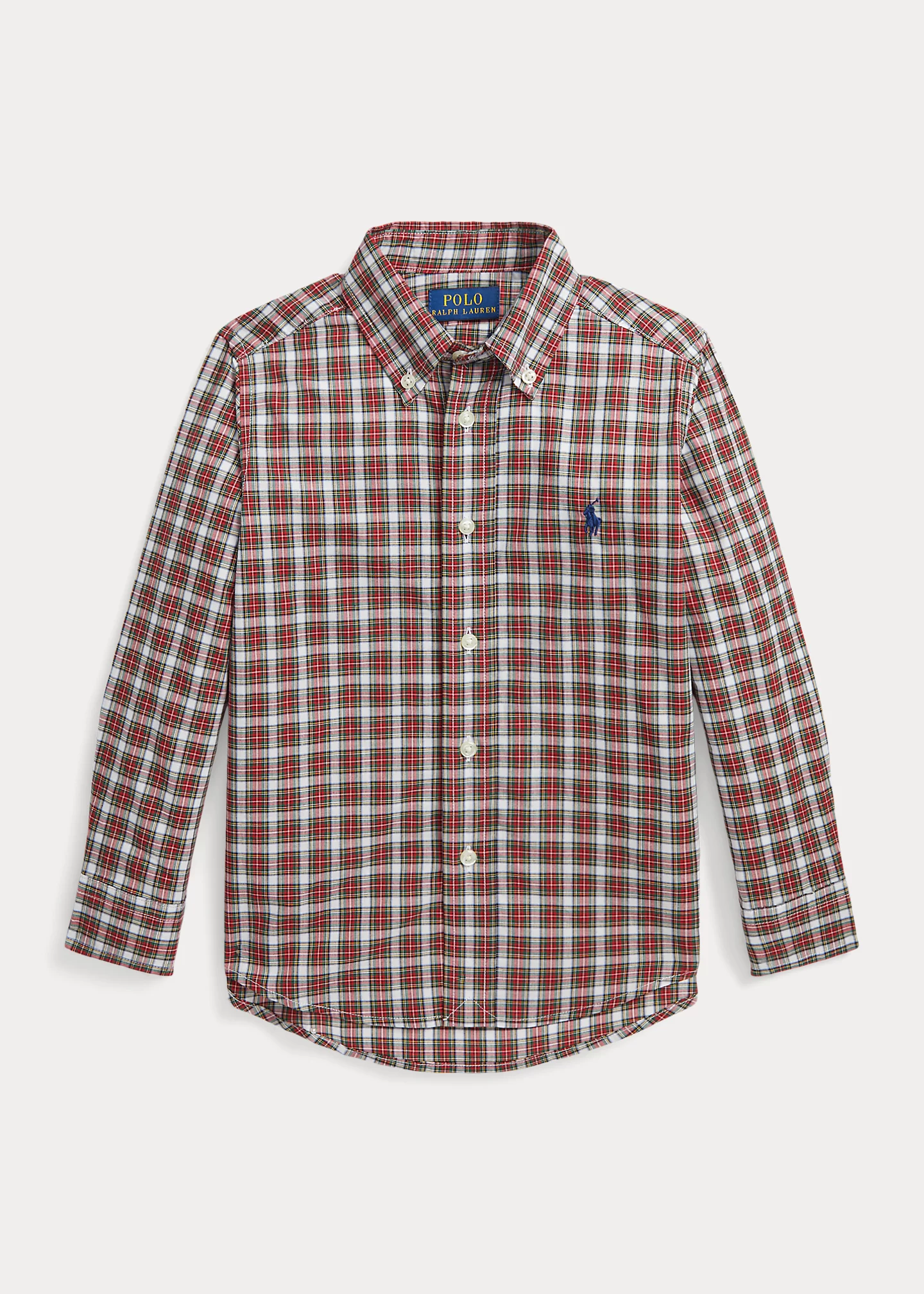 Plaid Cotton Poplin Shirt