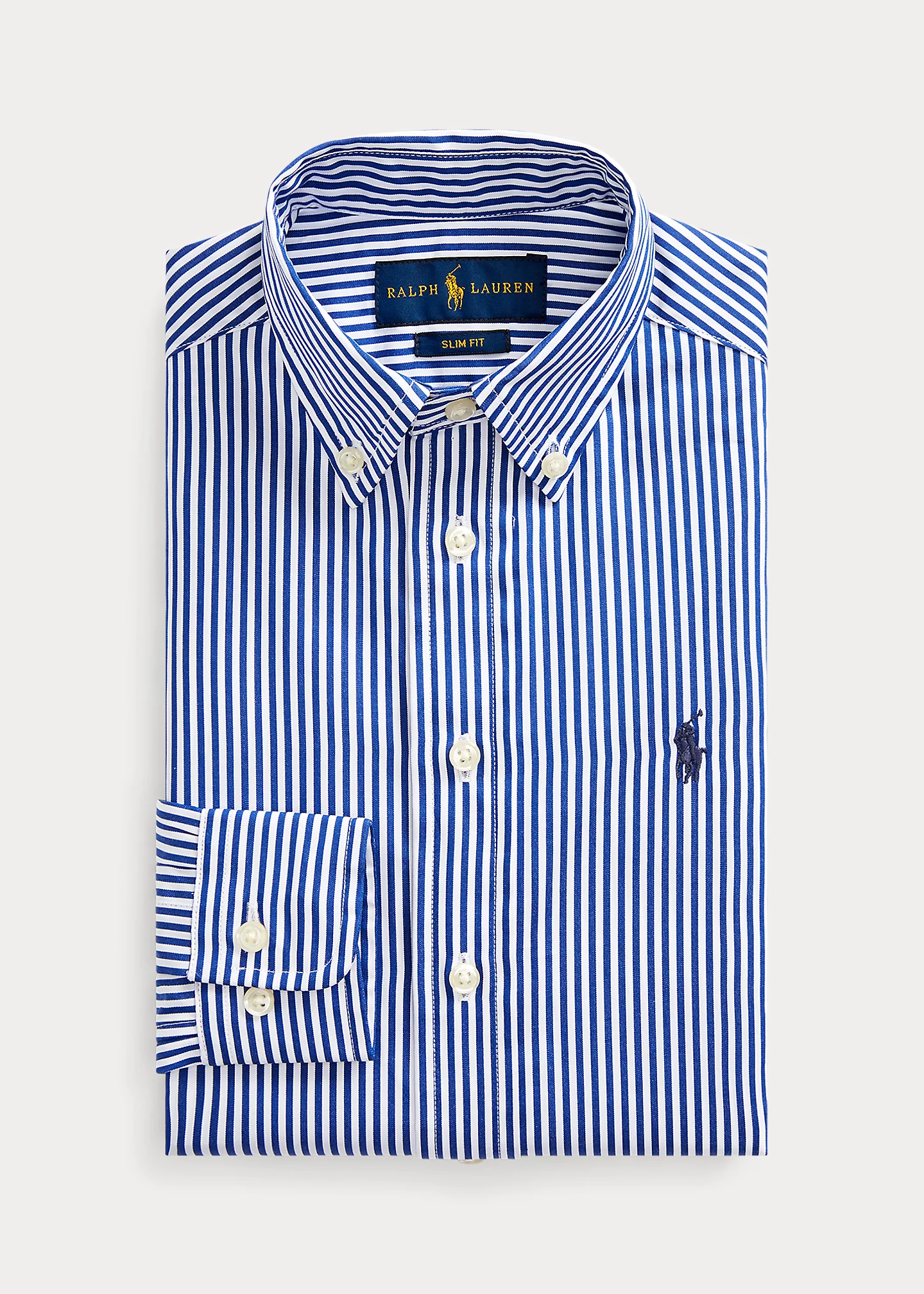 Slim Fit Striped Dress Shirt
