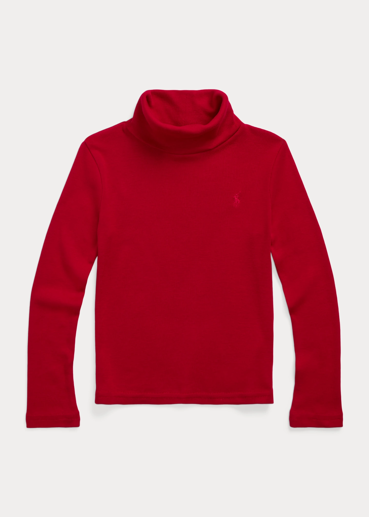 Ribbed Cotton-Blend Turtleneck