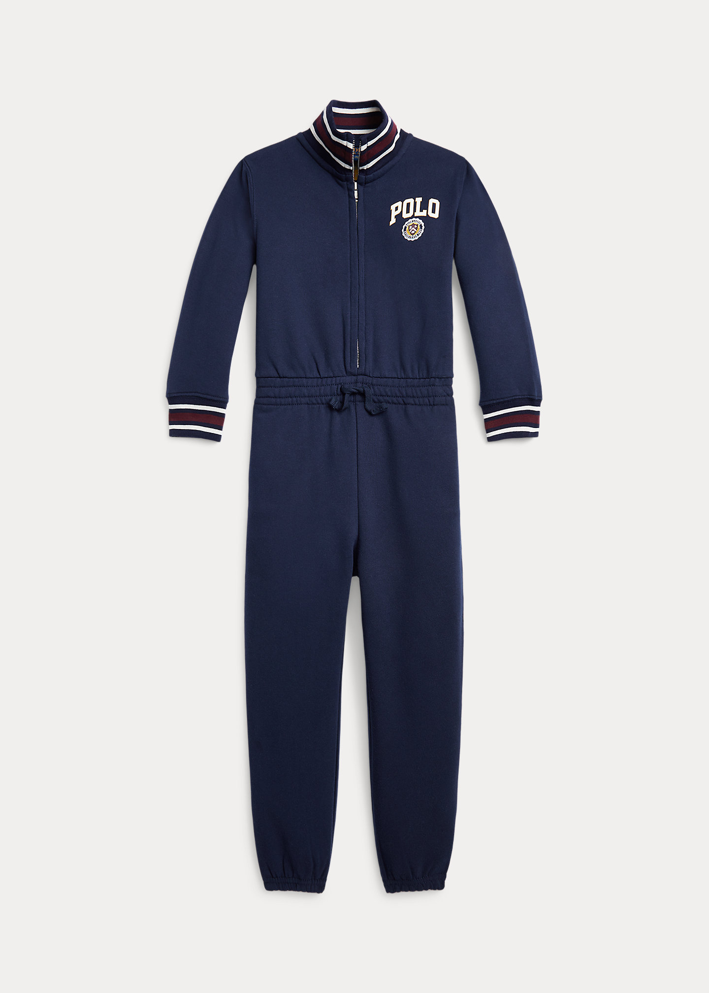 Logo Crest Fleece Jumpsuit