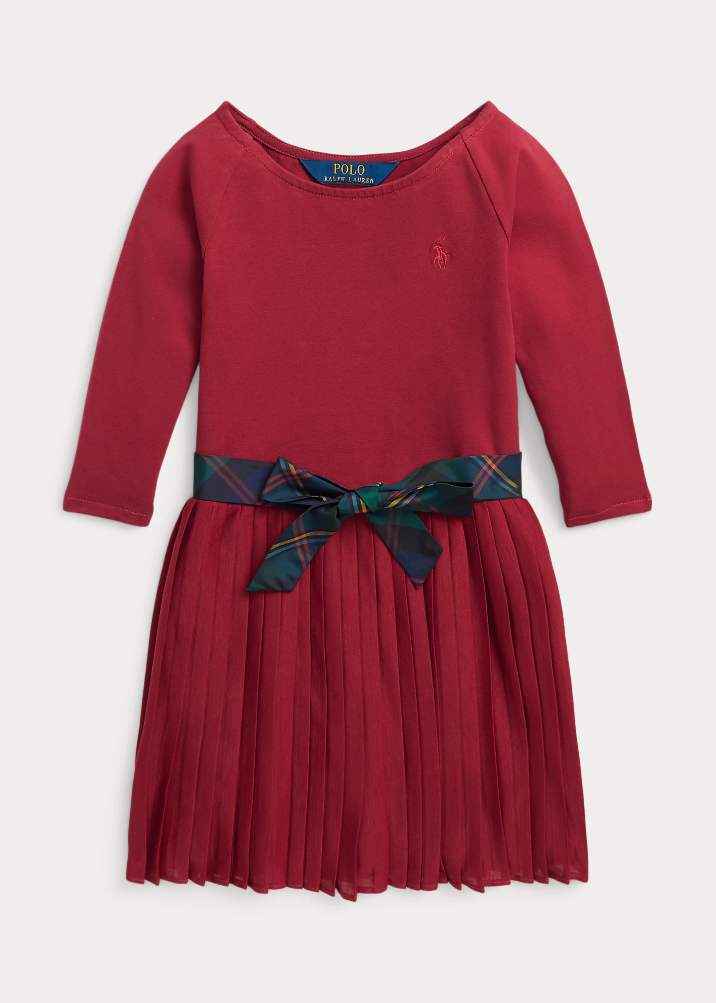 Pleated Stretch Jersey Dress