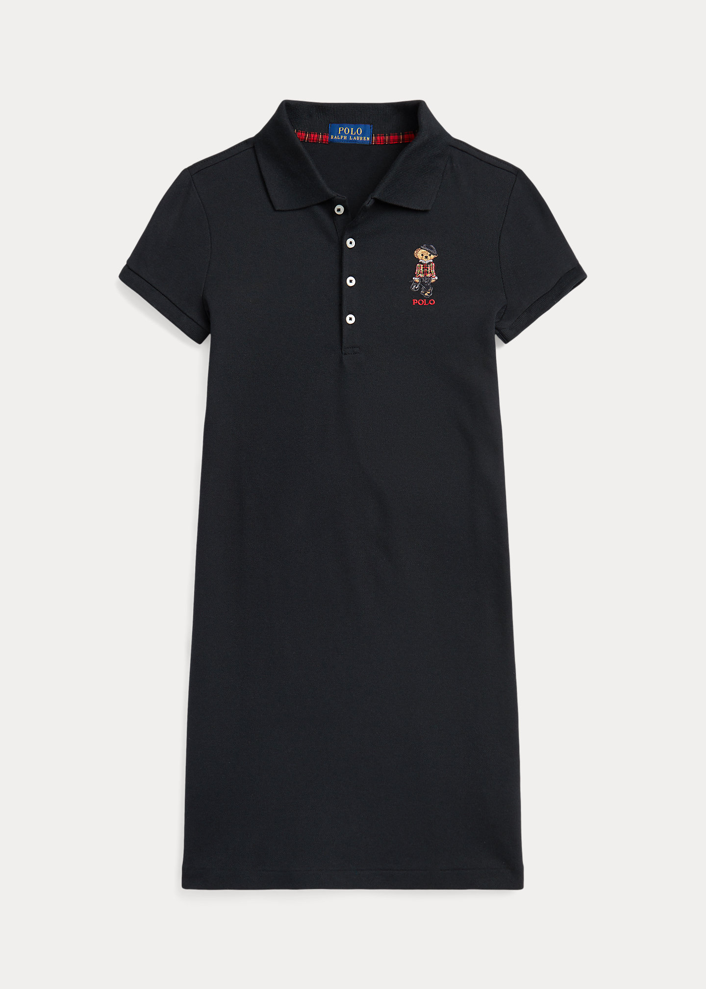 Polo Bear Stretch Mesh Polo Dress