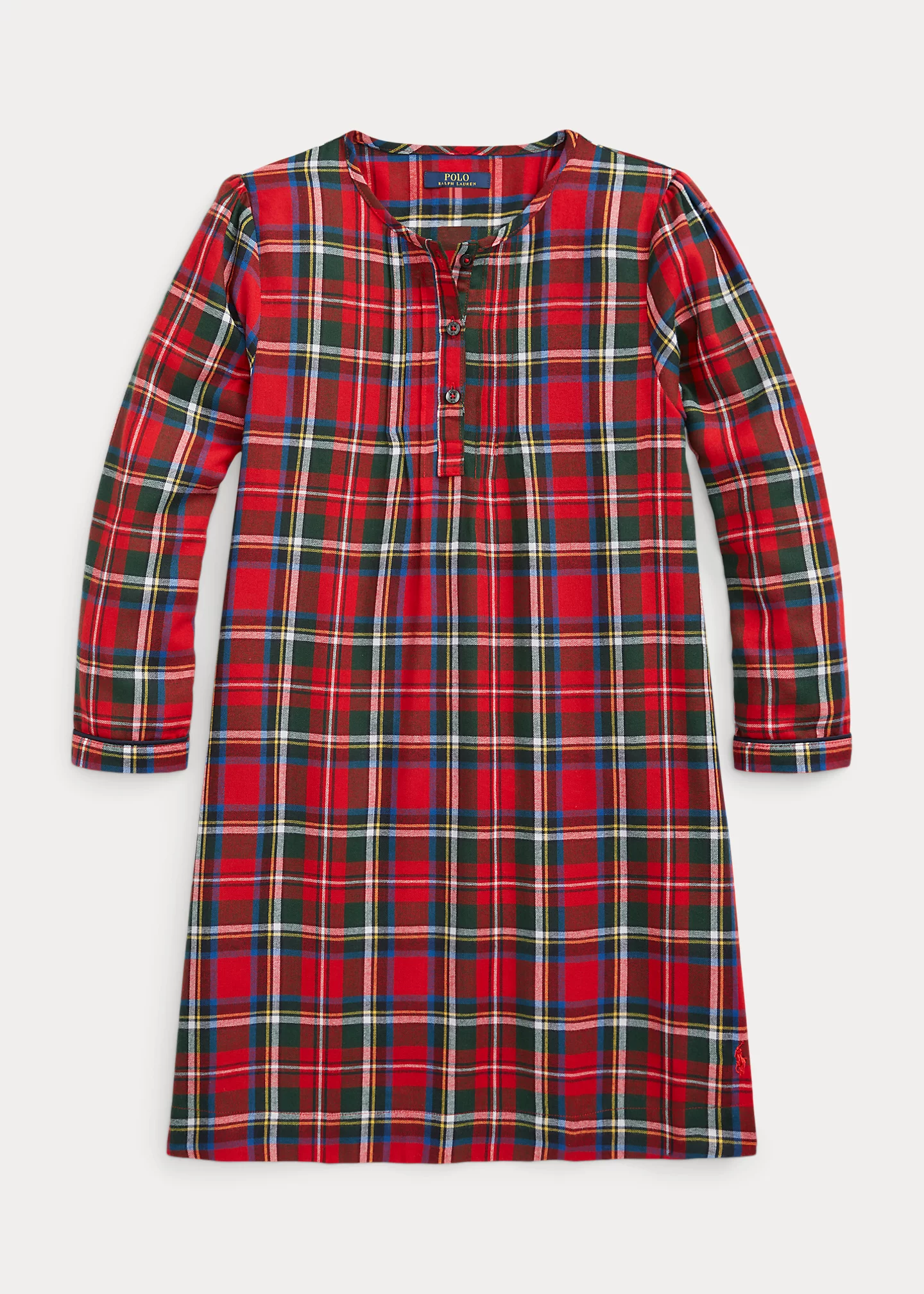 Plaid Flannel Sleep Shirt