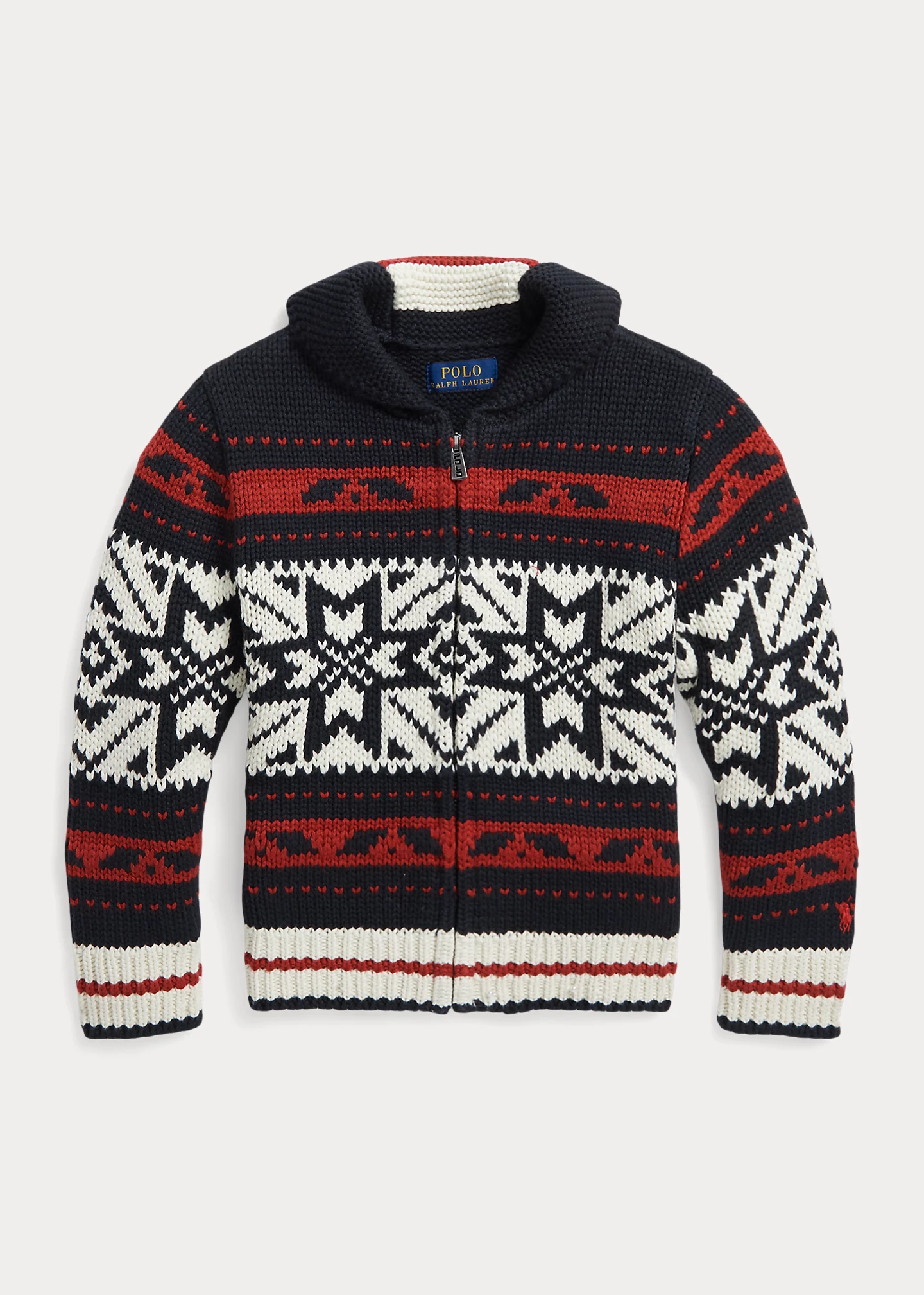 Cotton-Blend Full-Zip Sweater