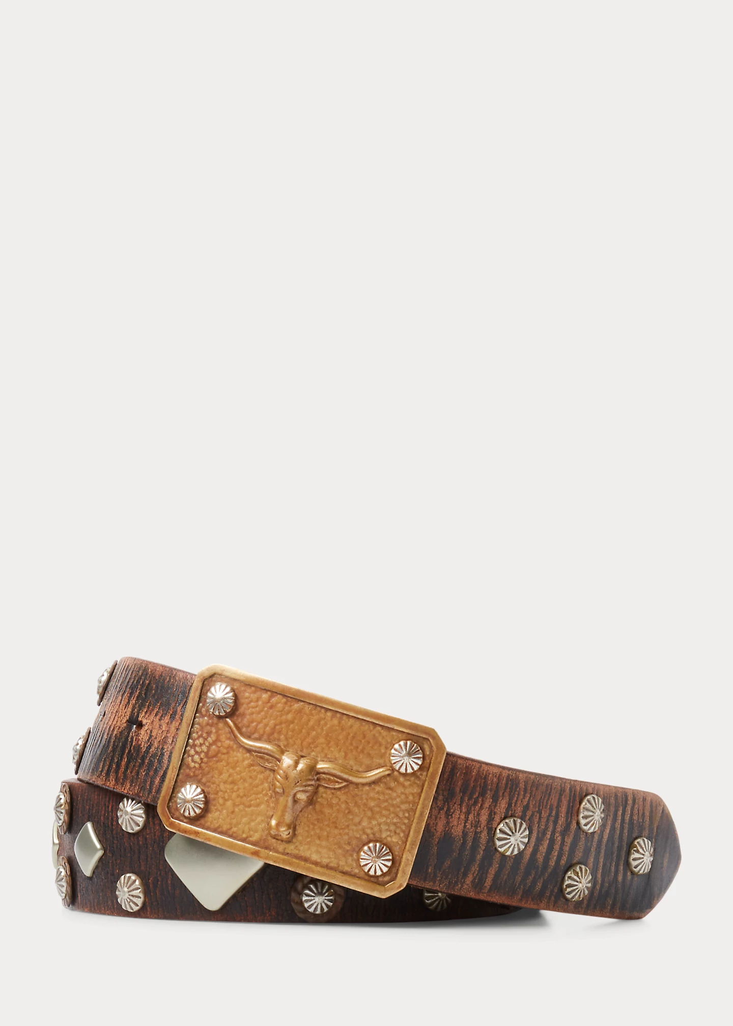 Studded Leather Belt