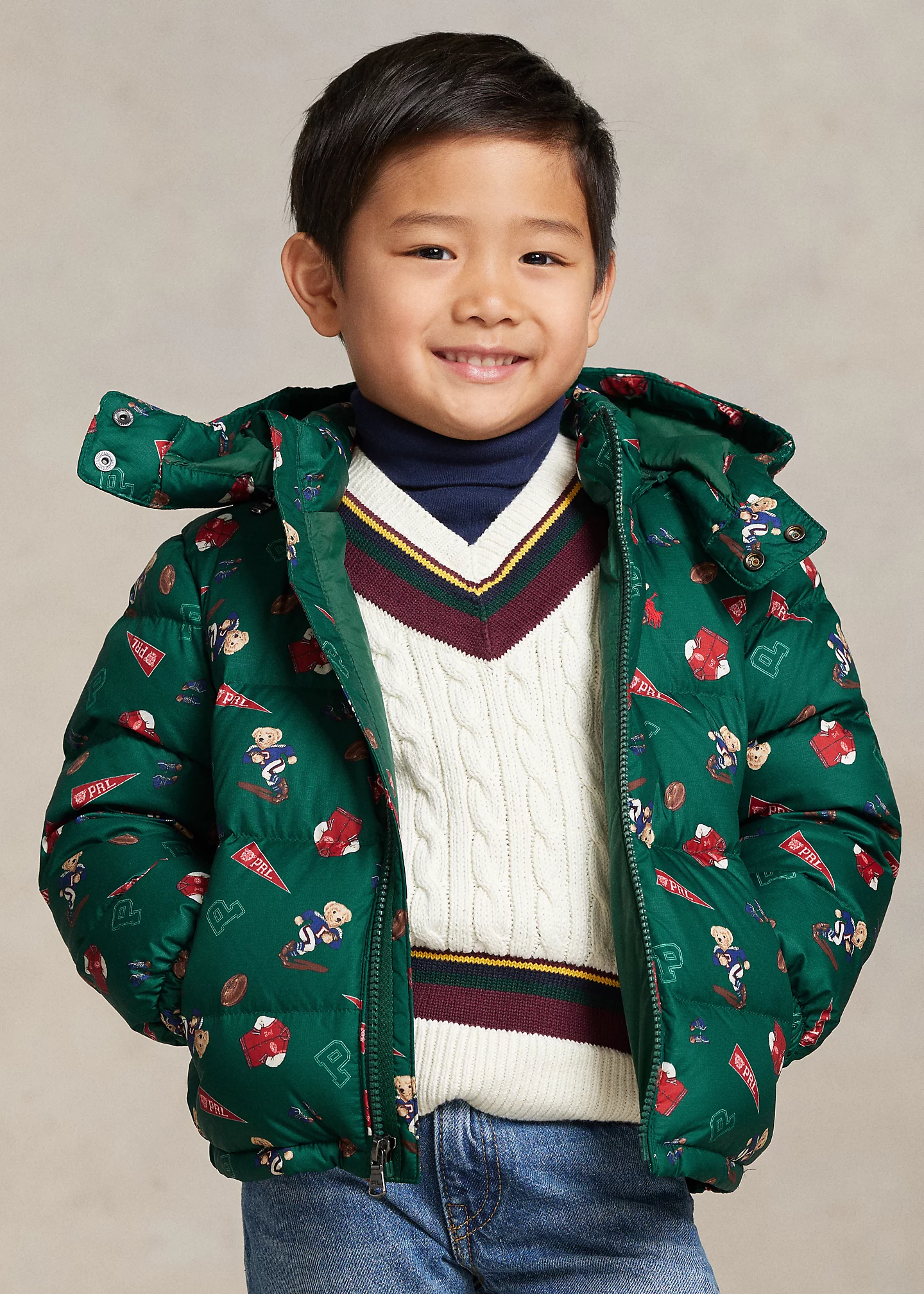 Polo Bear Water-Repellent Down Jacket