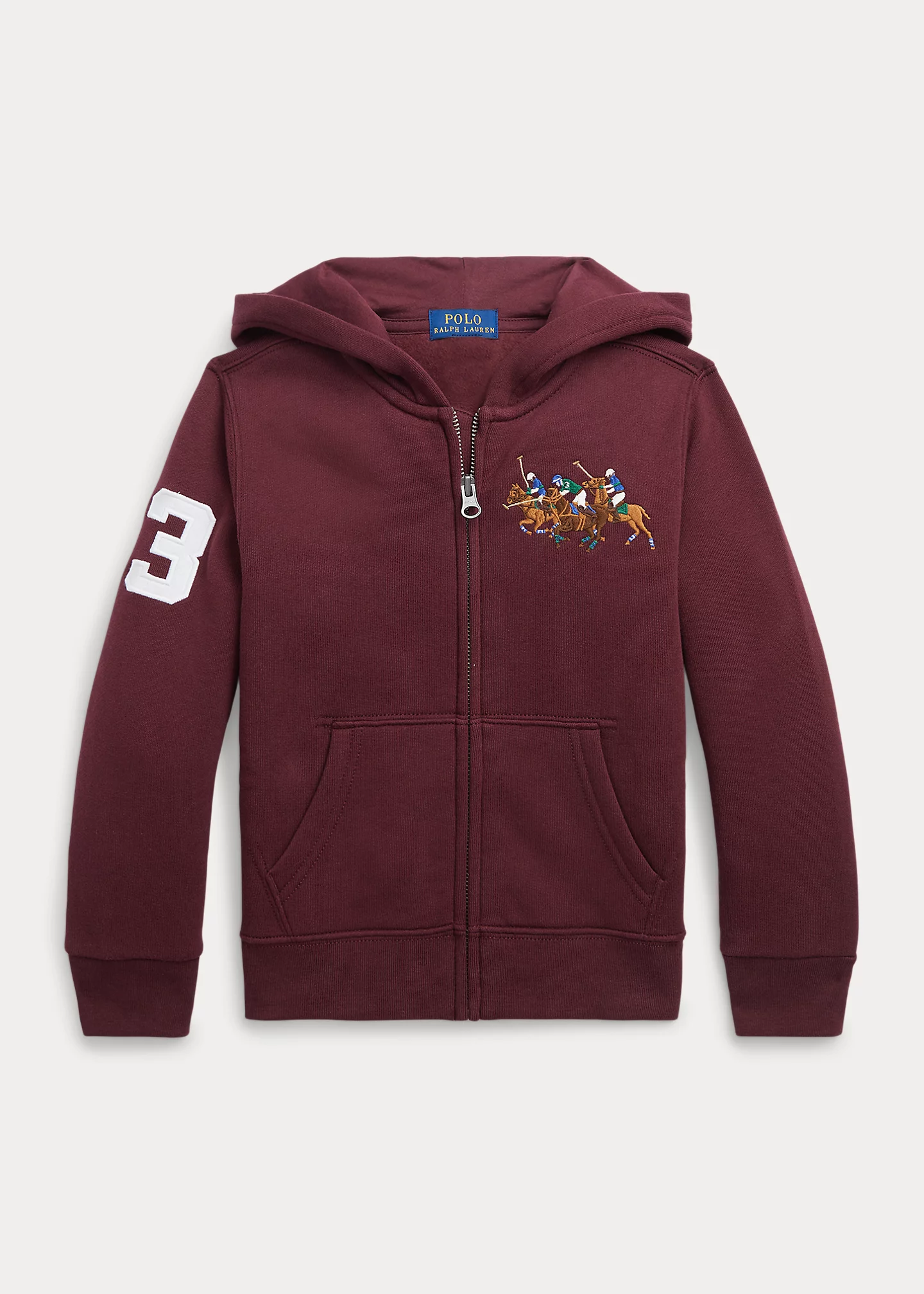 Triple-Pony Fleece Full-Zip Hoodie