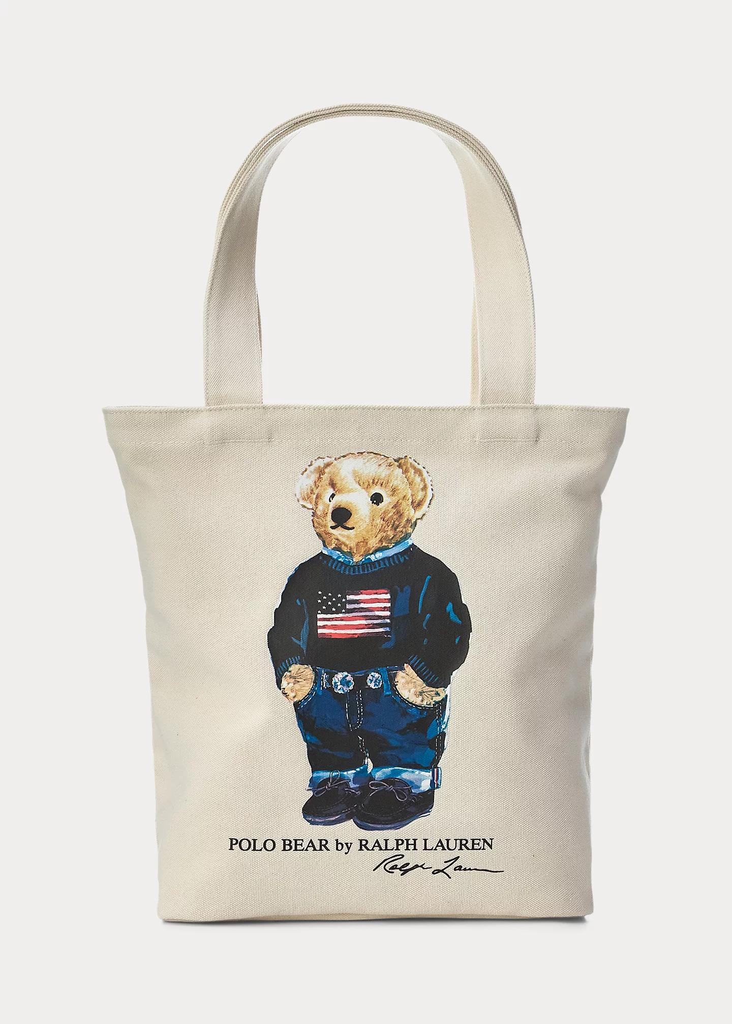 Polo Bear Cotton Canvas Tote
