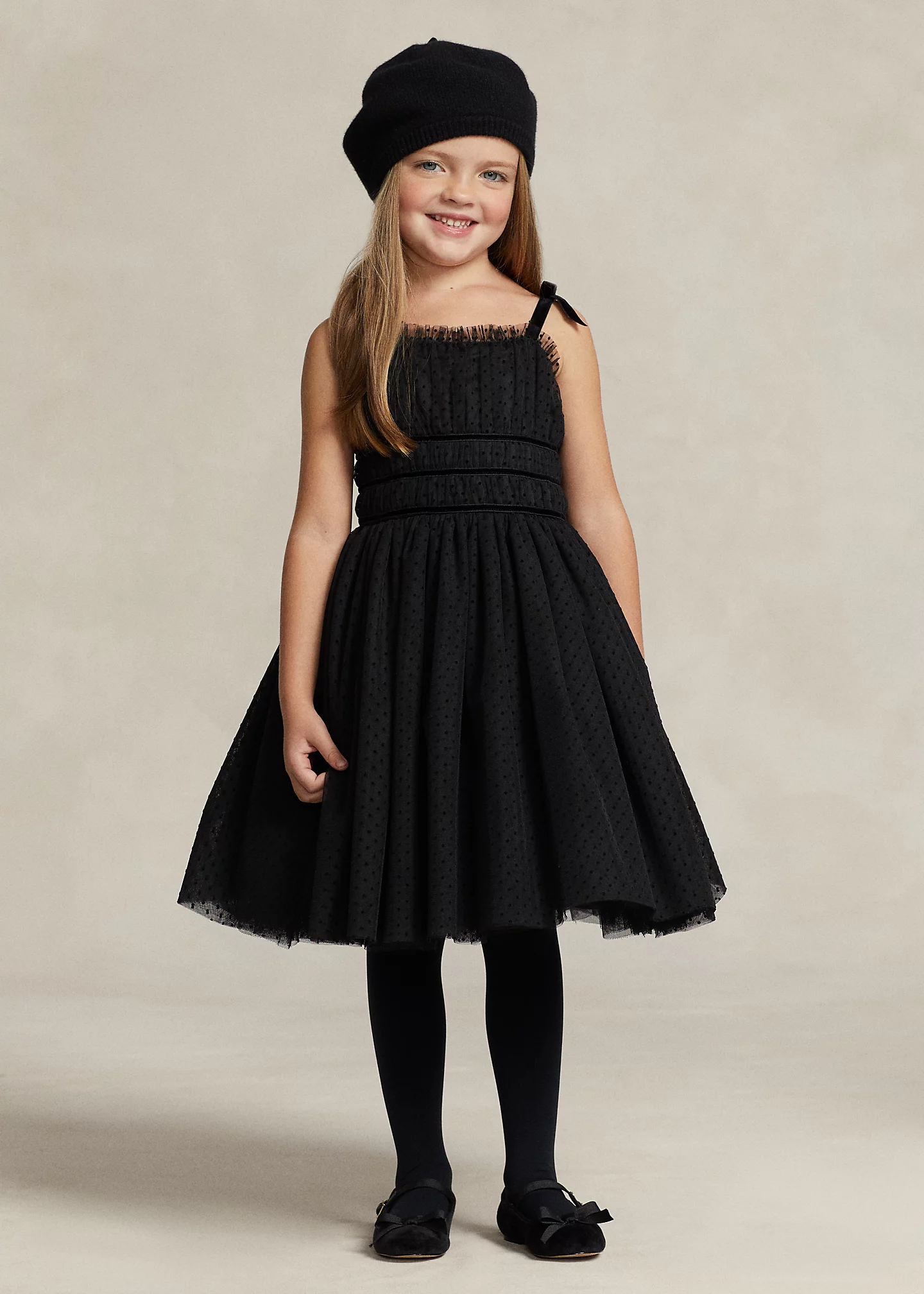 Polka-Dot Tulle Dress