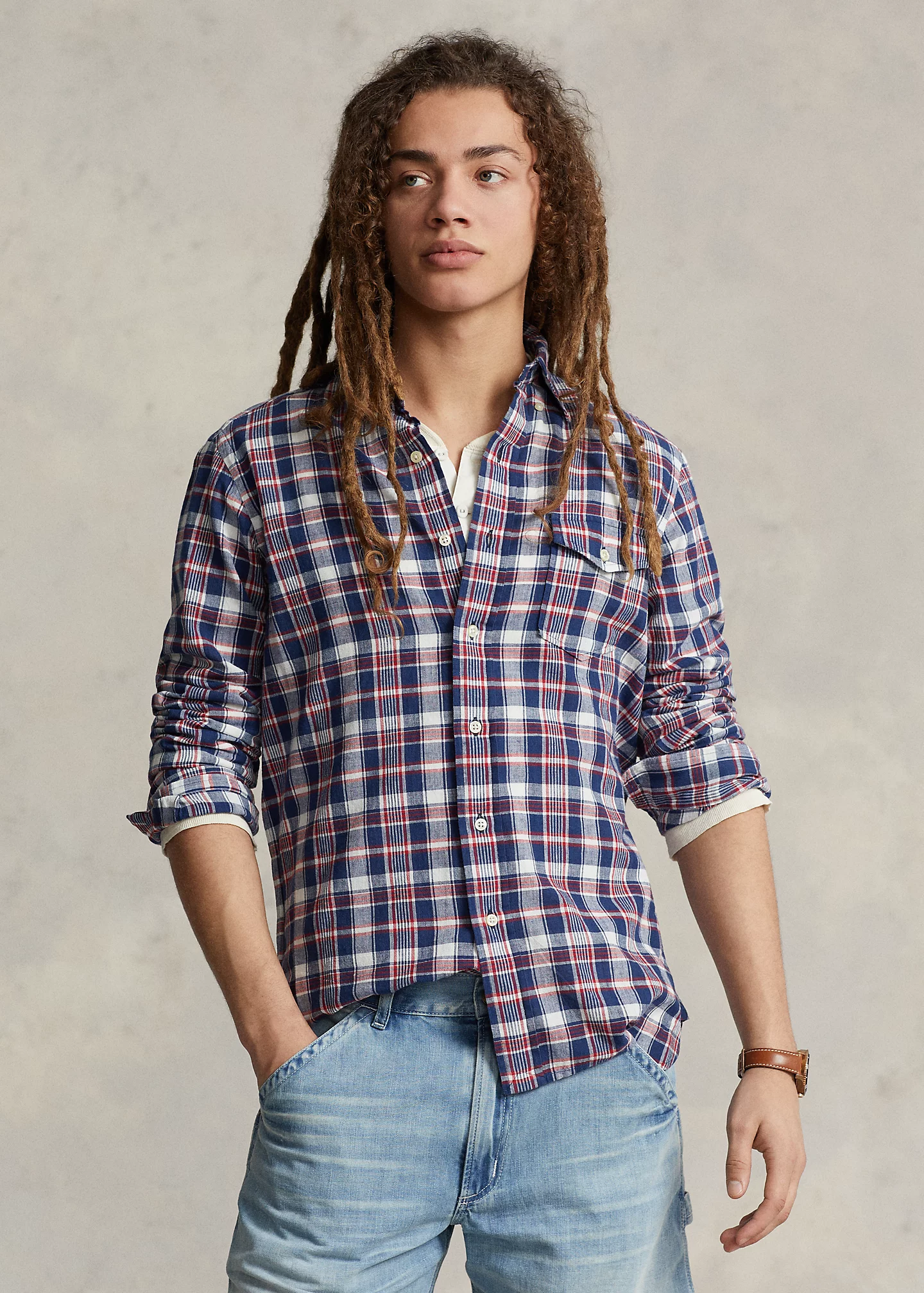 Classic Fit Madras Shirt