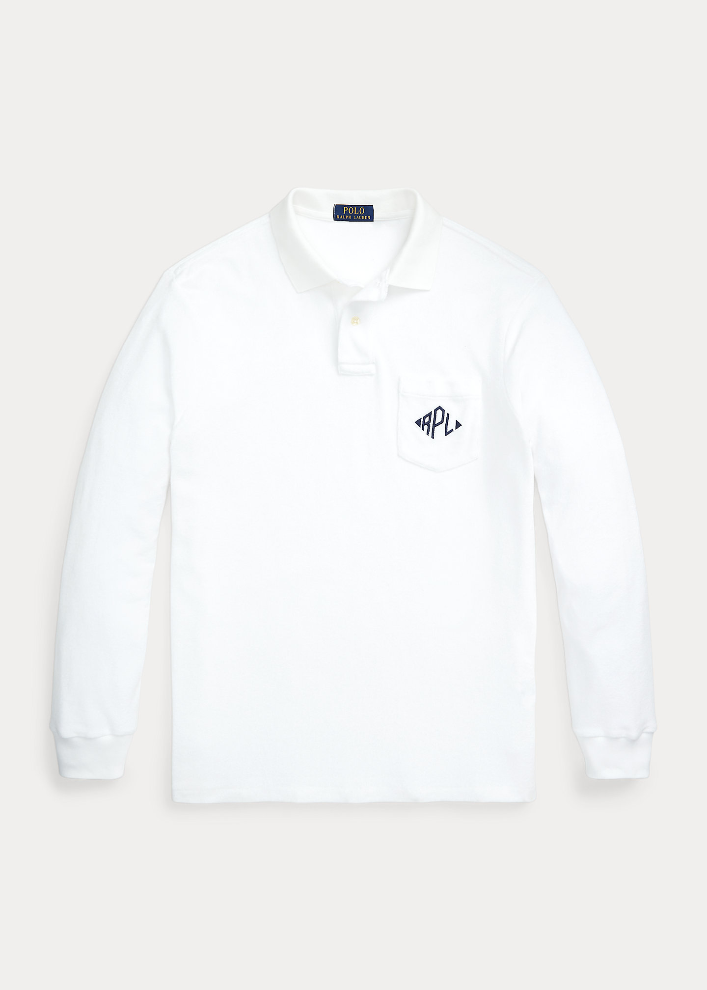 Classic Fit Monogram Terry Polo Shirt