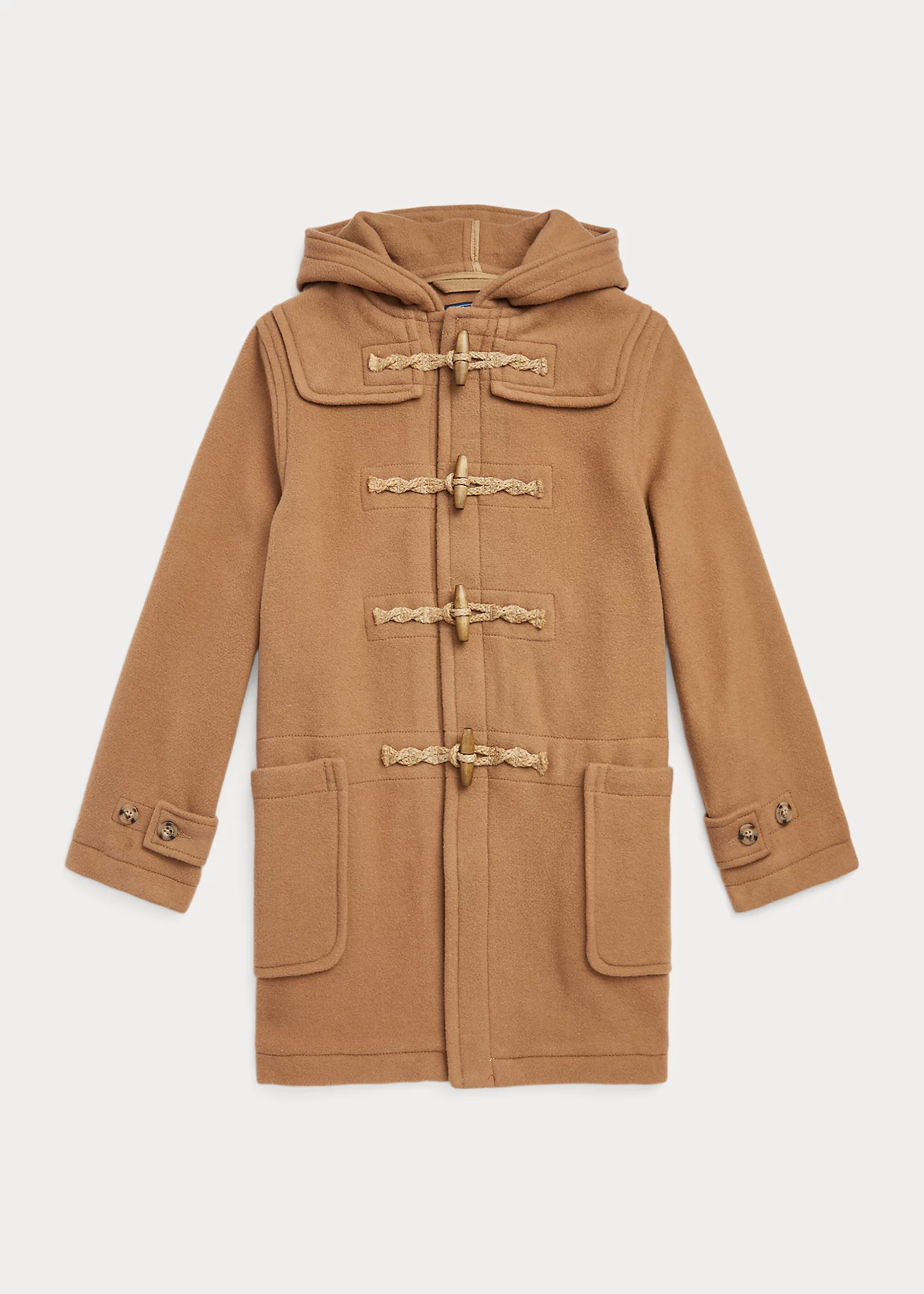 Wool-Blend Hooded Duffel Coat