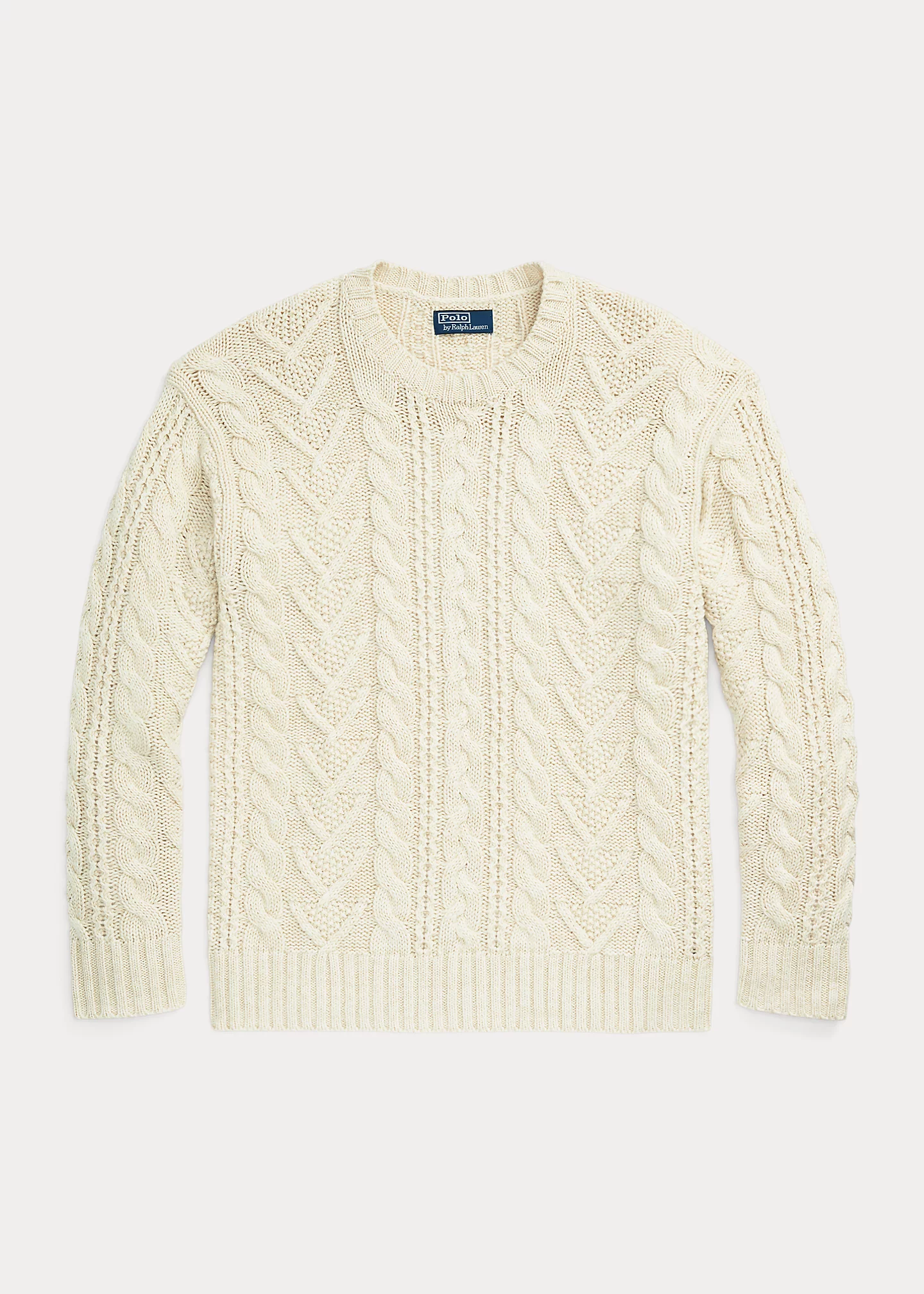 Cotton-Blend Fisherman’s Sweater