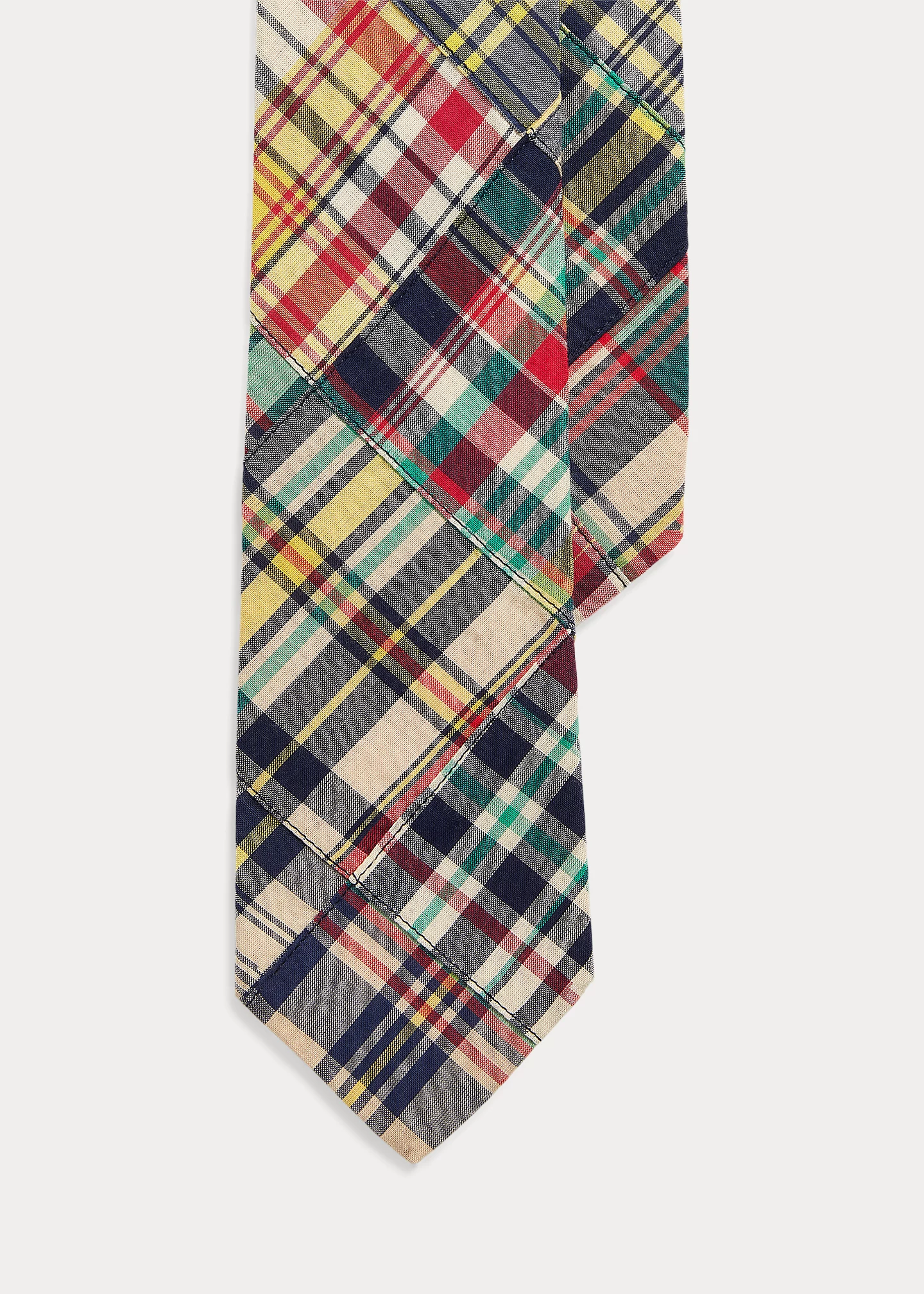 Patchwork Plaid Cotton Tie