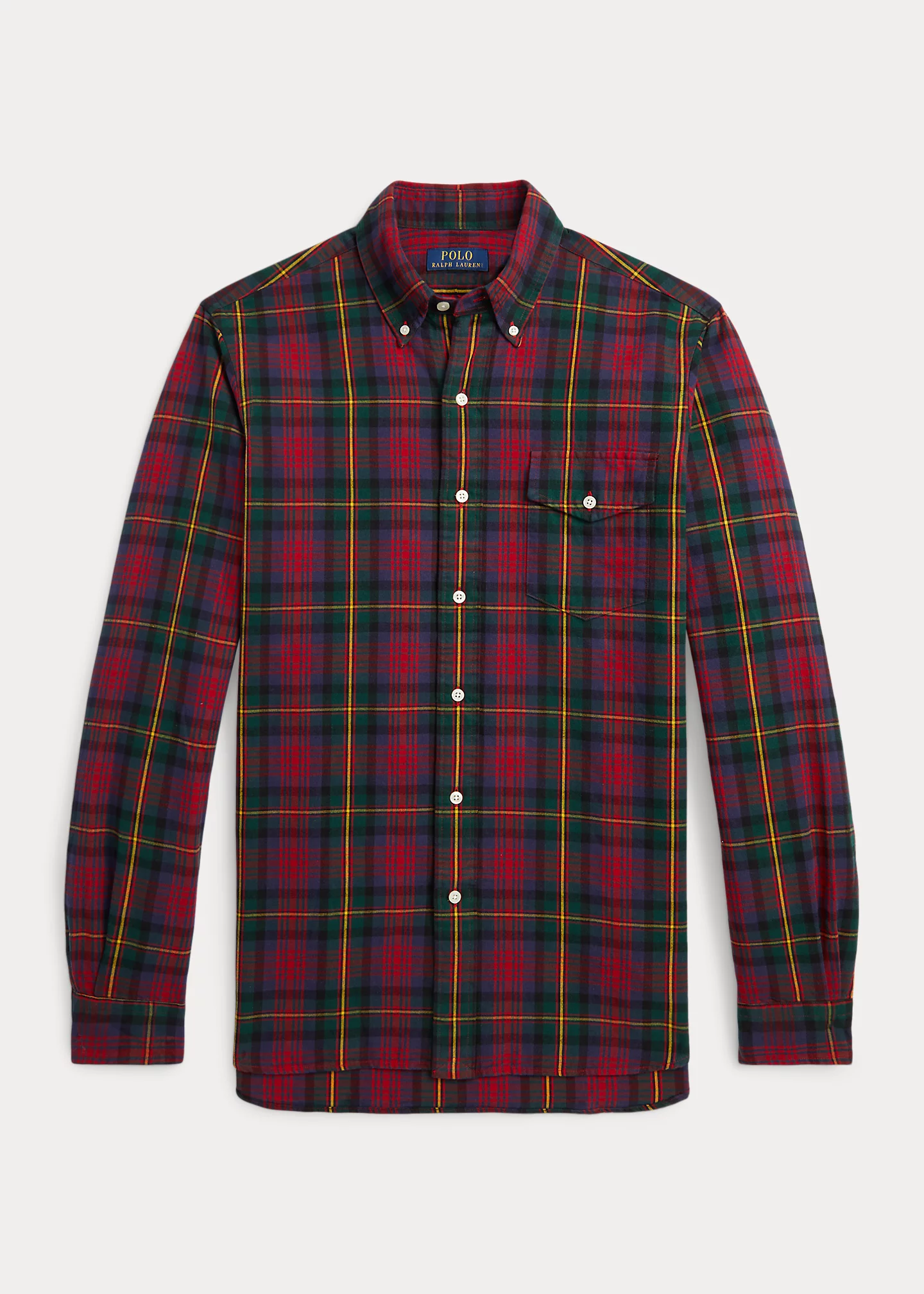 Classic Fit Plaid Oxford Shirt