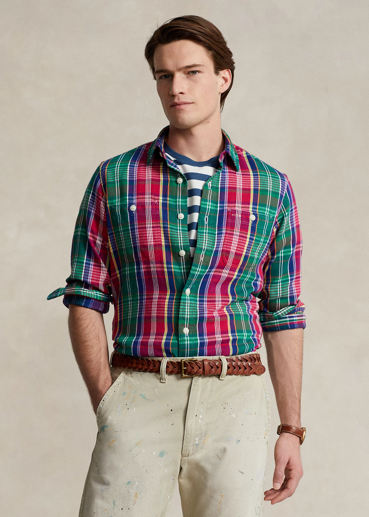 Classic Fit Plaid Flannel Workshirt