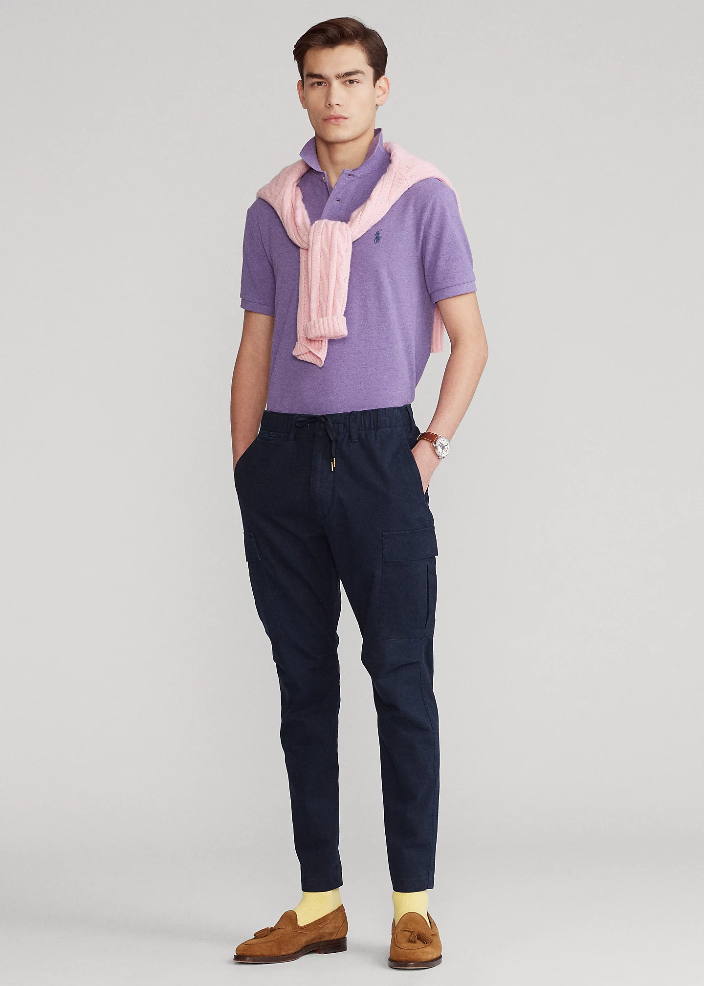 Stretch Slim Fit Twill Cargo Pant